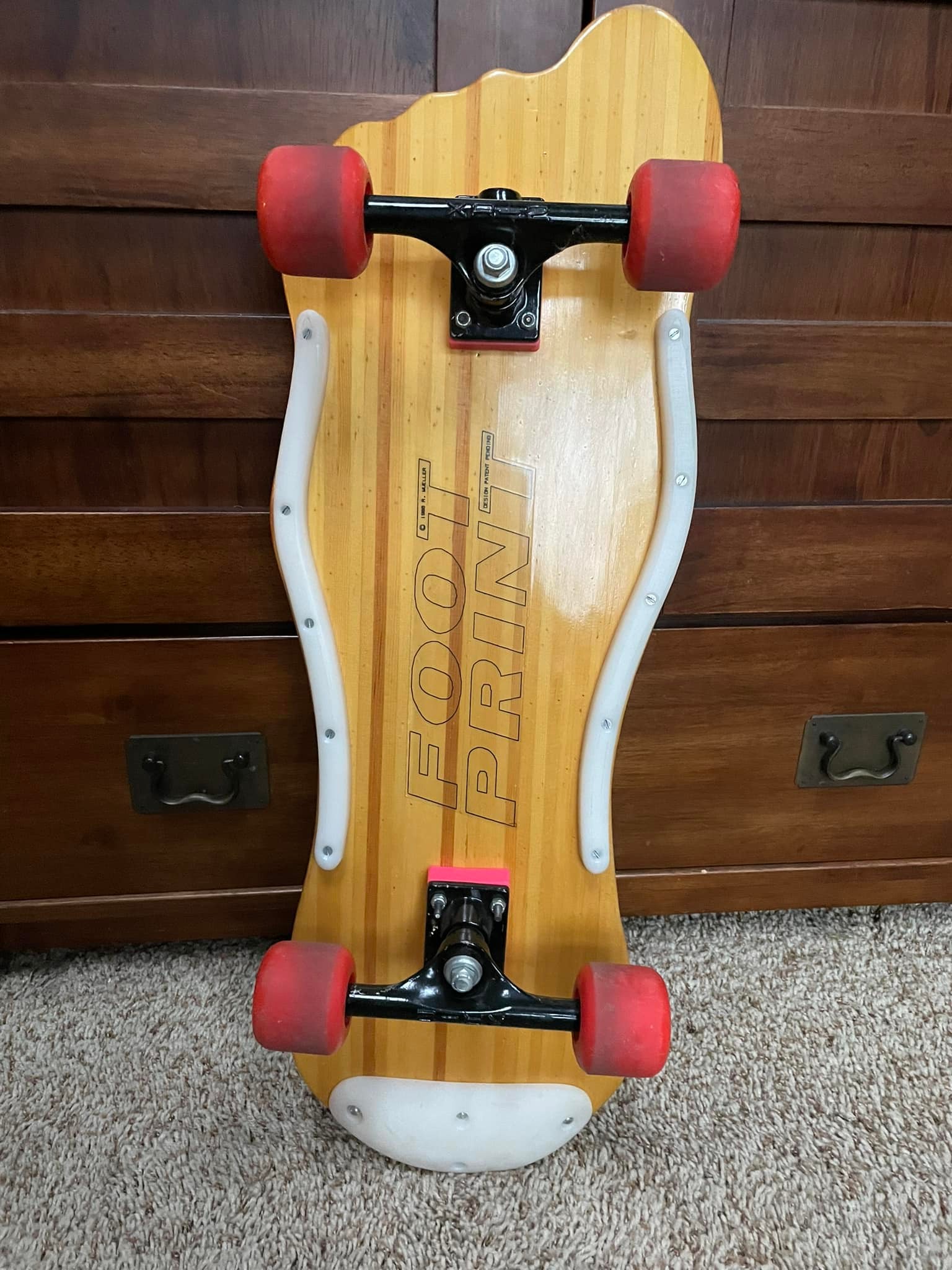 Vintage Bigfoot skateboard made by dad in the 80s