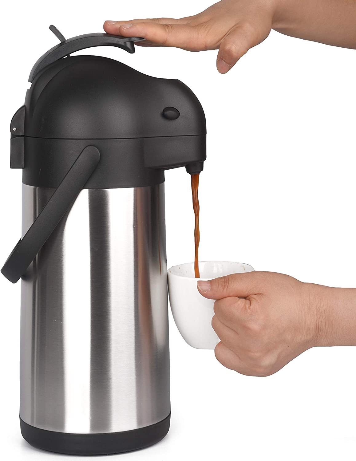 Heritage66 Thermal Coffee Carafe - 3 Liter Vacuum Insulated Dispenser Keeps Drinks Hot 12 Hours