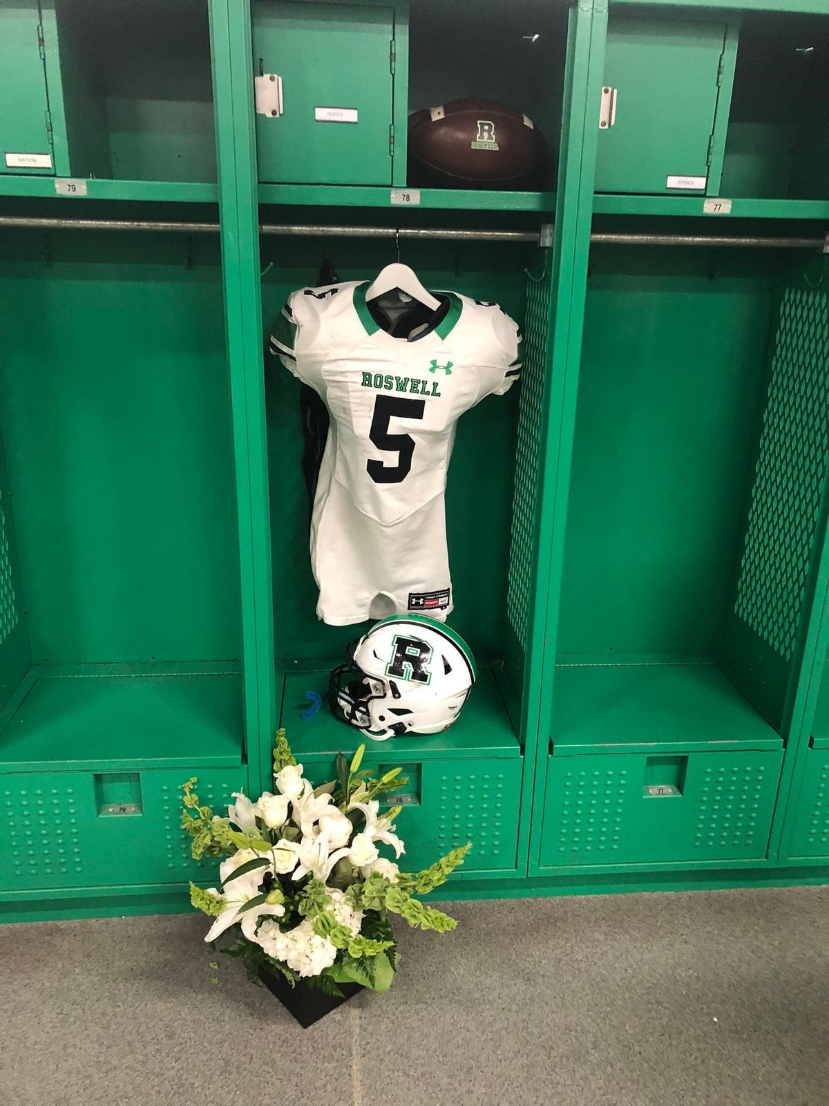 WSB-TV - A memorial for Robbie Roper is set up in his locker at Roswell ...