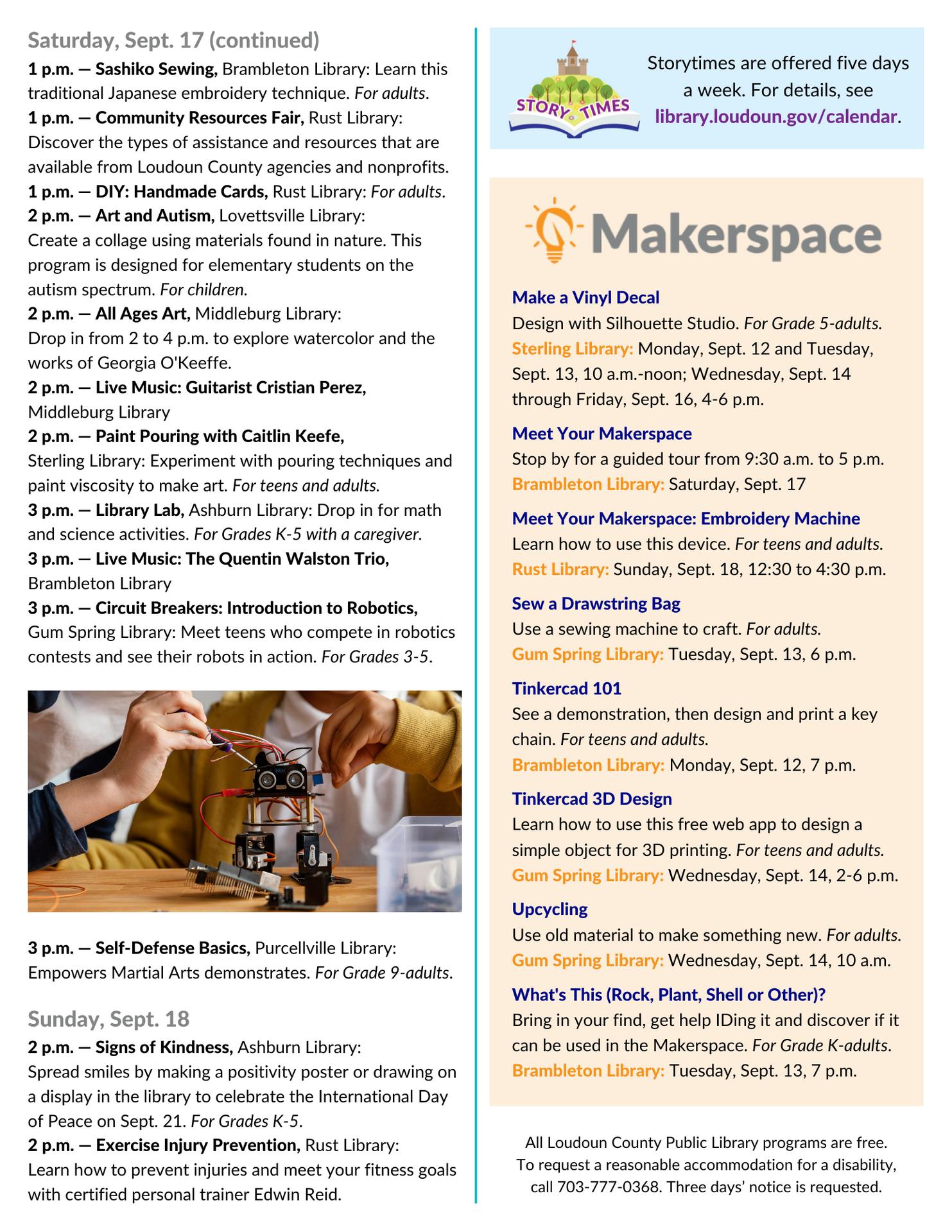 Rust Library - The LCPL Weekly Program Schedule for Sept.... | Facebook