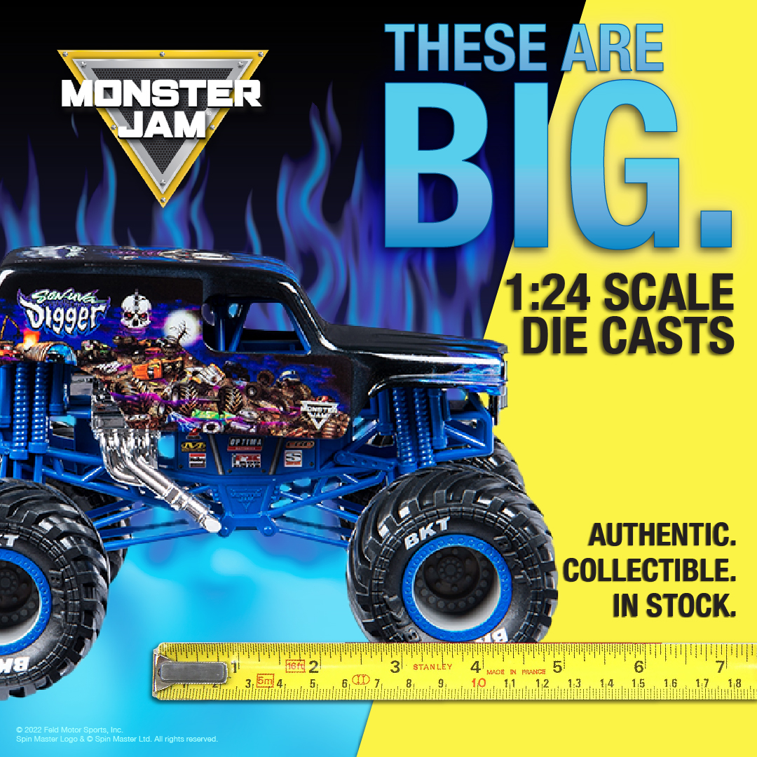 Monster Jam - Collect all your favorite trucks in 1:24...