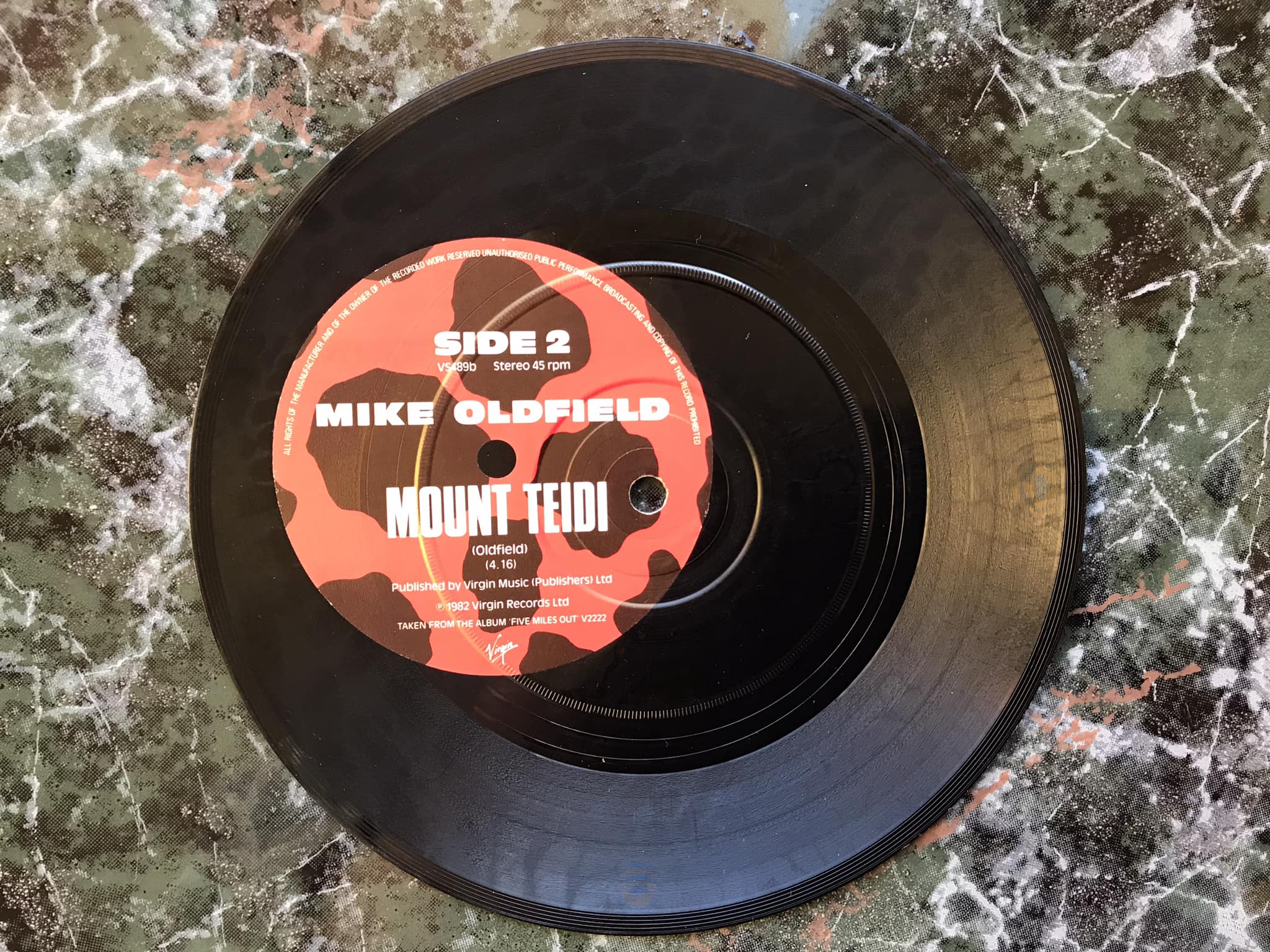 Rare misspressed UK vinyl single found in collection
