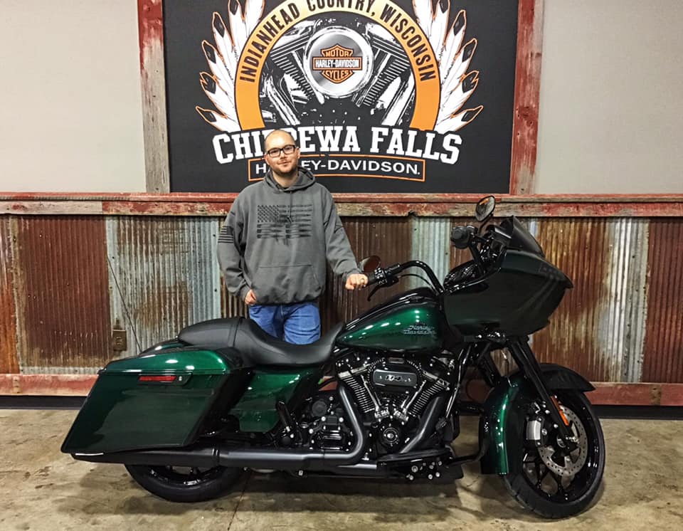 Congratulations to Jason on his purchase of a new Harley-Davidson