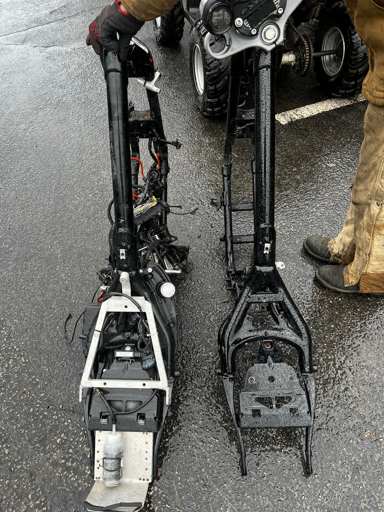 I have Two 2010 xr1200 straight frames for sale ,came from a race