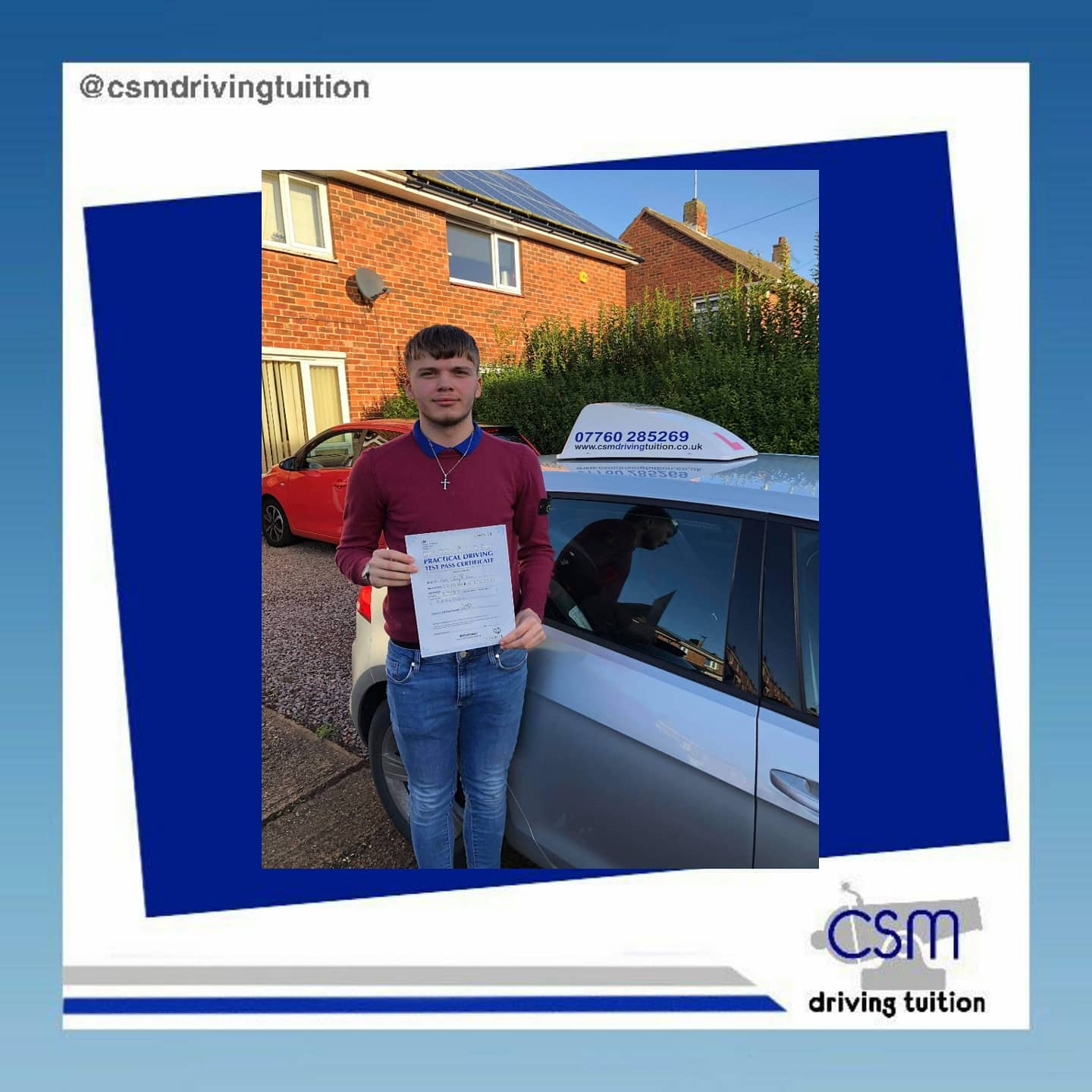 Congratulations Owen for passing... - CSM Driving Tuition