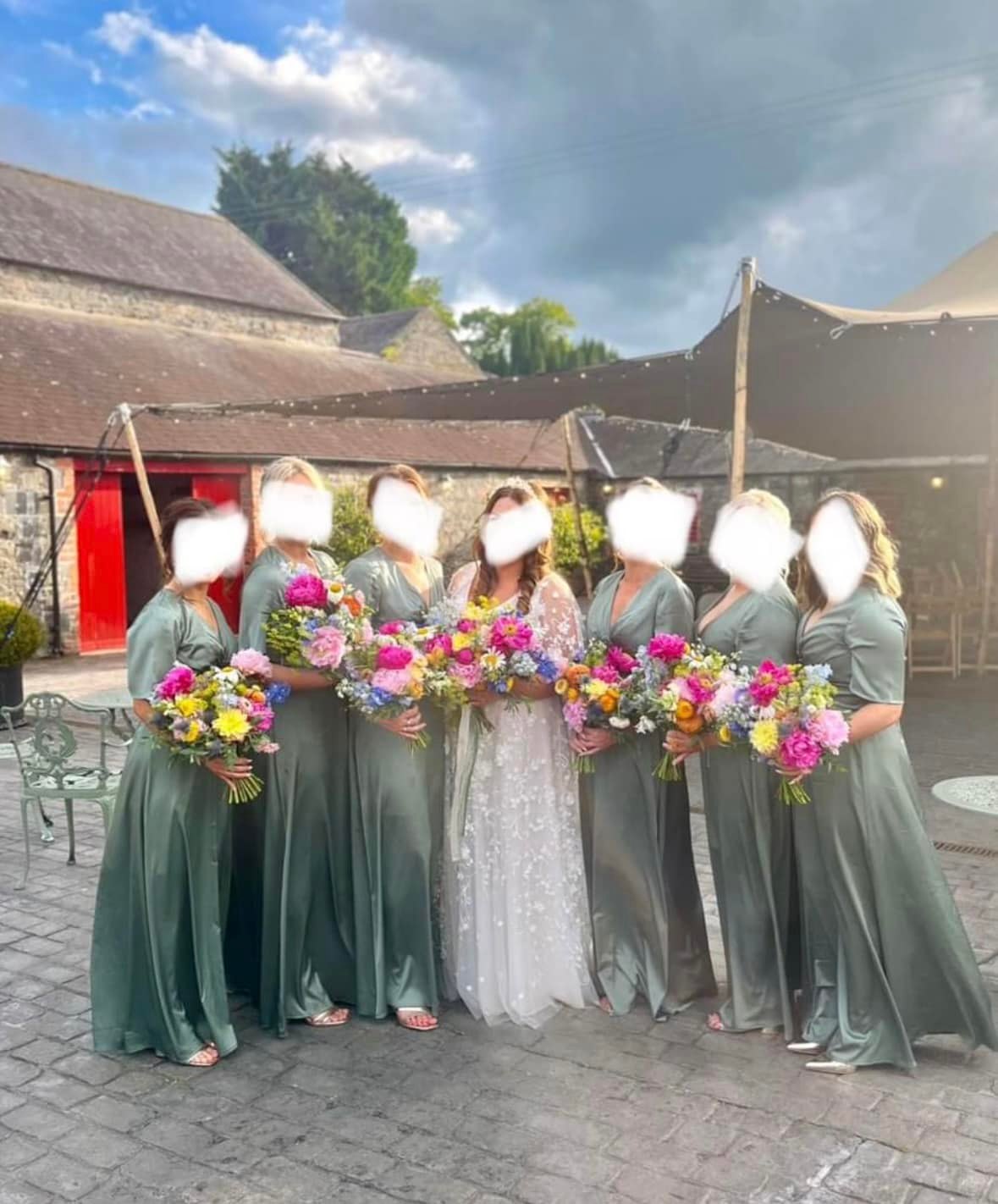 chi chi london bridesmaid dresses 5 green for sale (1 of 6 not available as seen in pics). Sold out online on website. Worn once. Length altered to bridesmaid height (worn full Statement midi dress Floral Maxi Boho Beach Size:XL/16 Hand wash cold