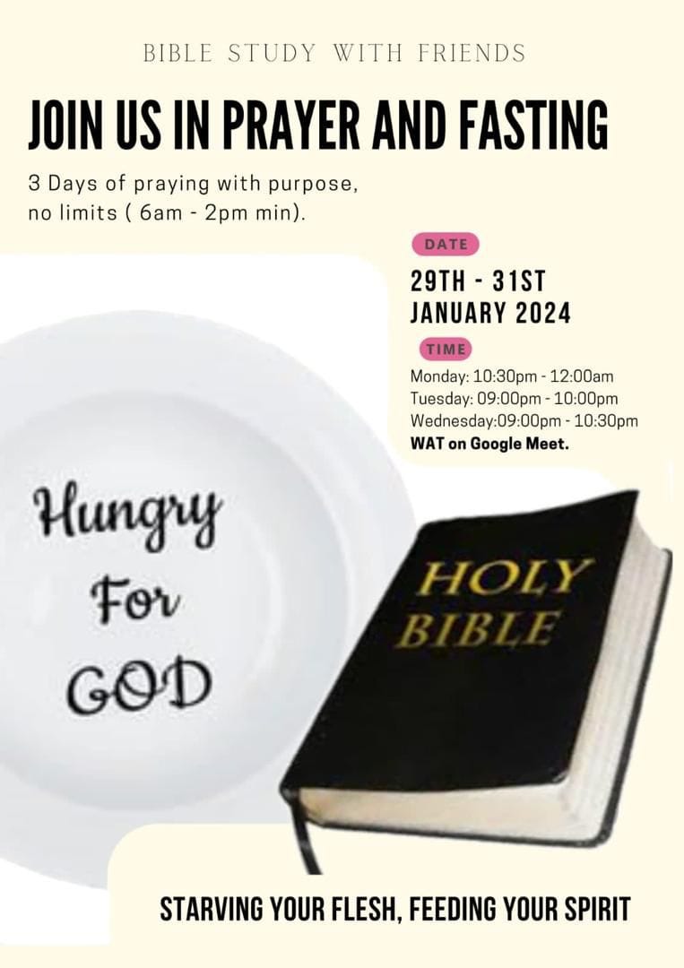21 Days of Fasting- Day 1 Ezra 8:23 NIV Be specific about your