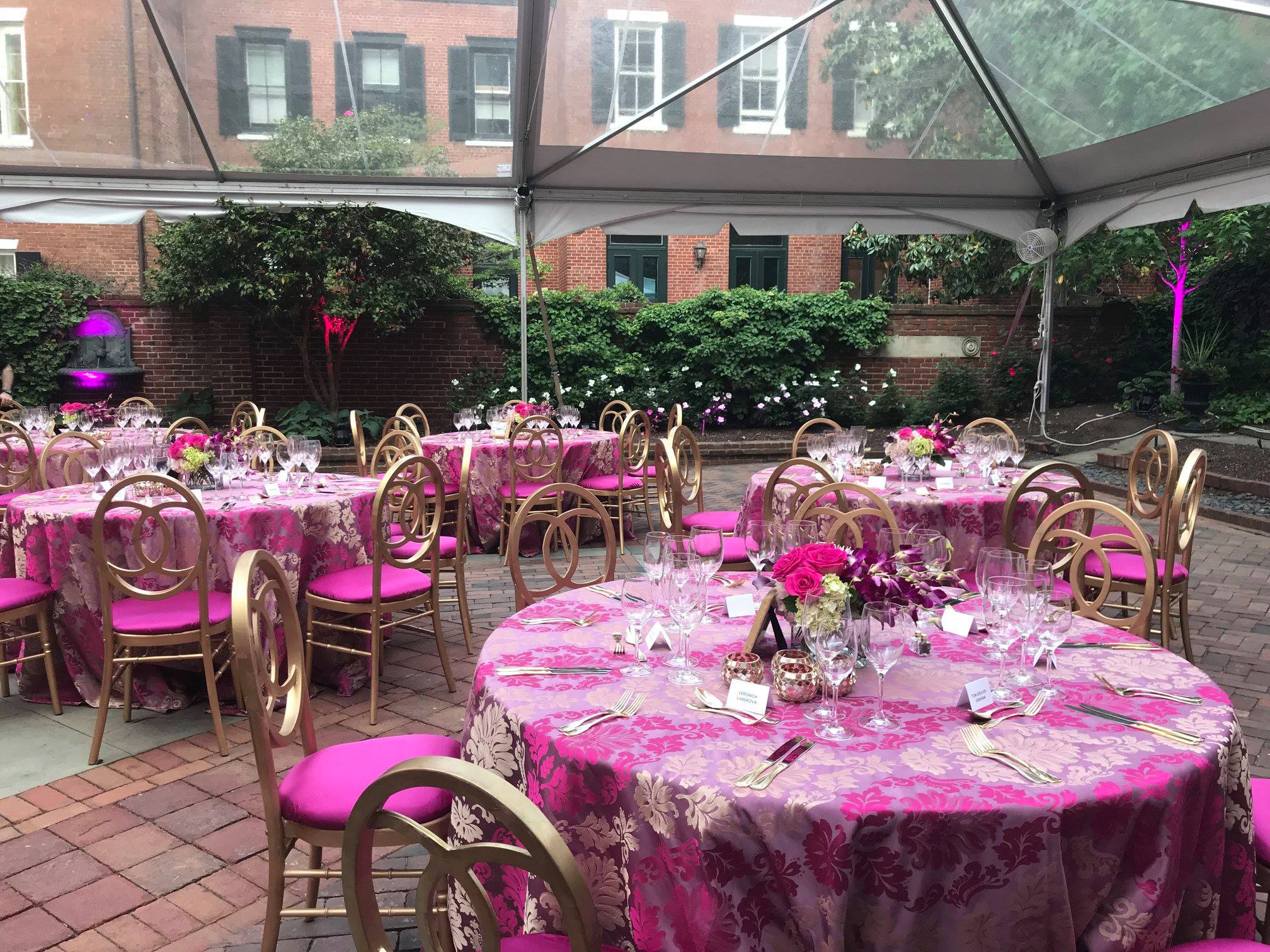 Decatur House on Lafayette Square - Vibrant colors in our Courtyard ...