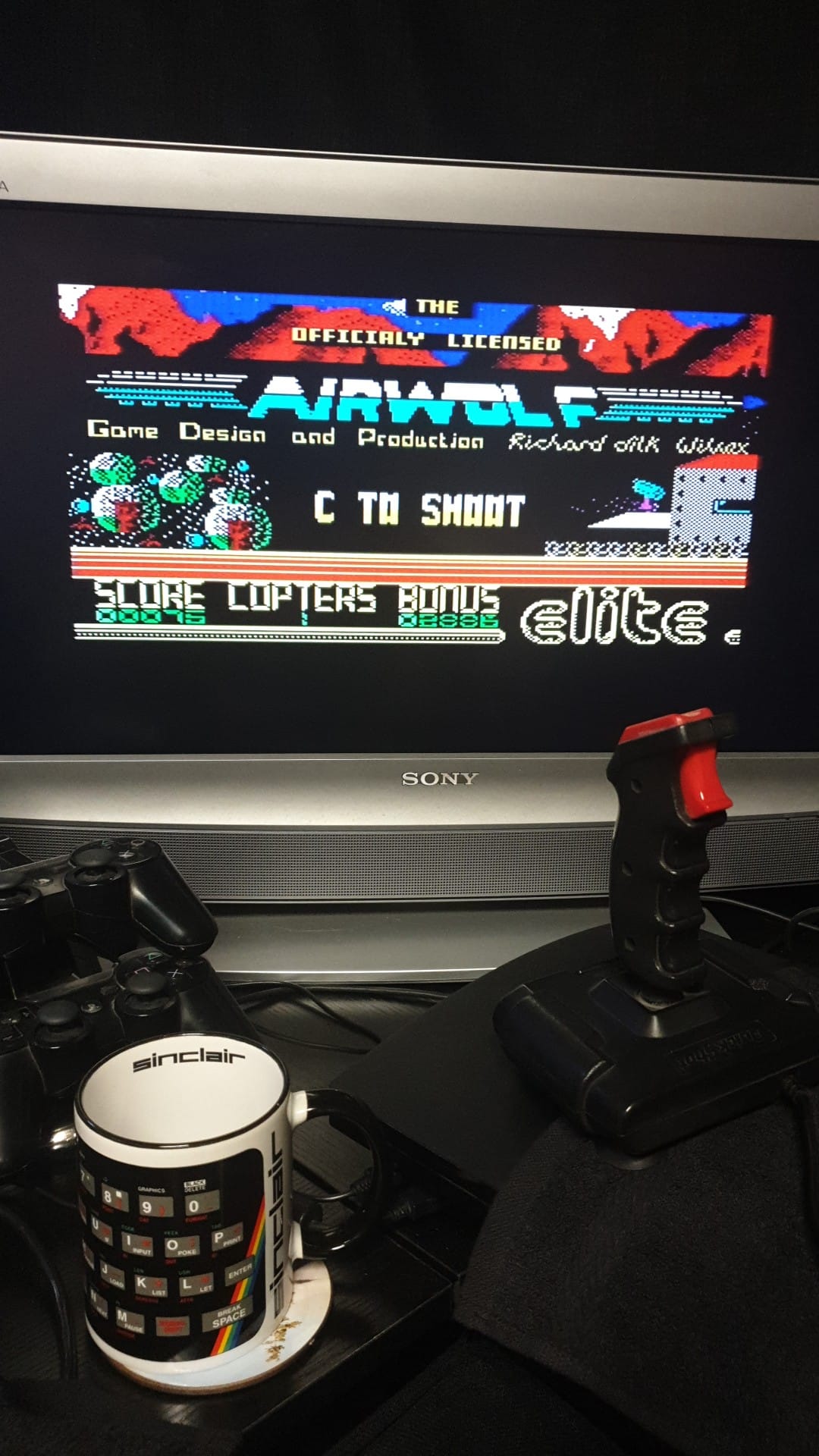 Playing Airwolf again. Talk about tough! 😆