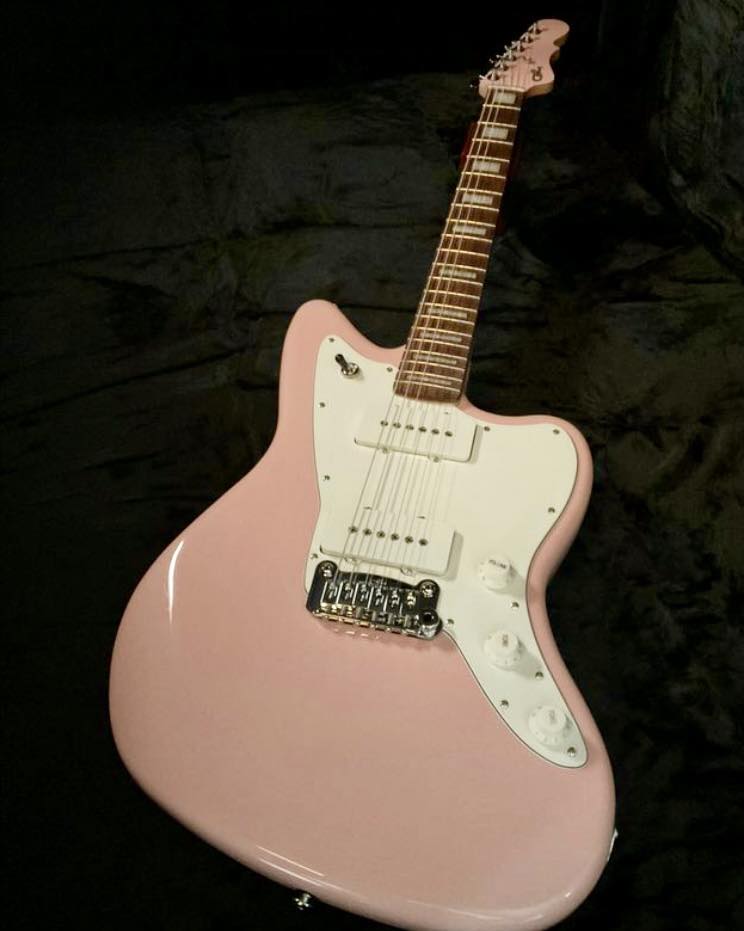 Here's a Doheny in Shell Pink over empress, tortoise guard