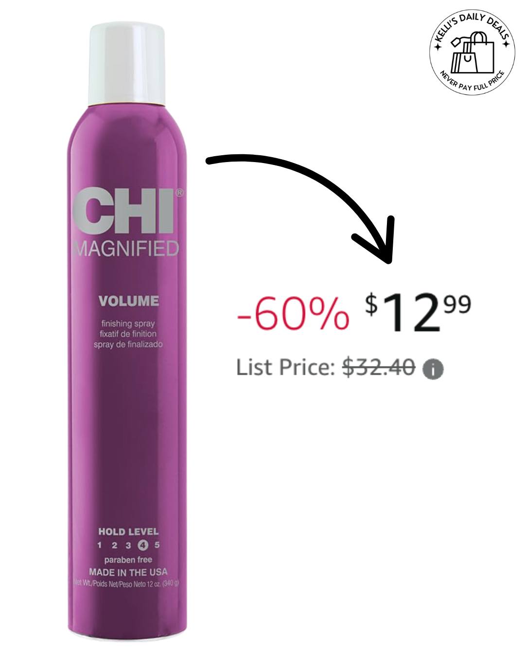 WOOOW!!! 👀 DBL D!SCOUNT 👇 😍 CHI Magnified Volume Finishing Hair