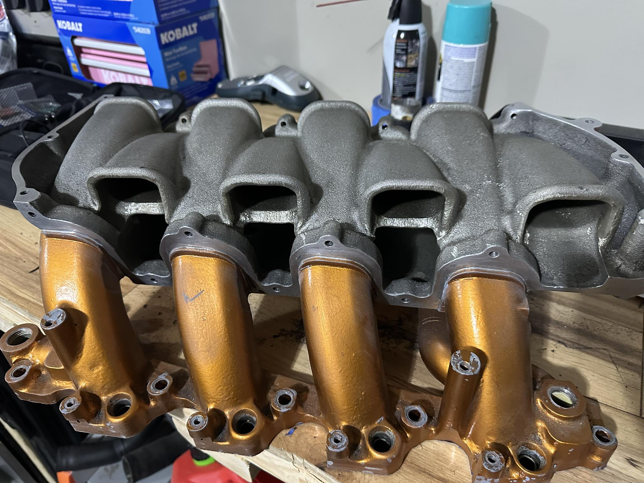 Intake has surface scratches on plastic
