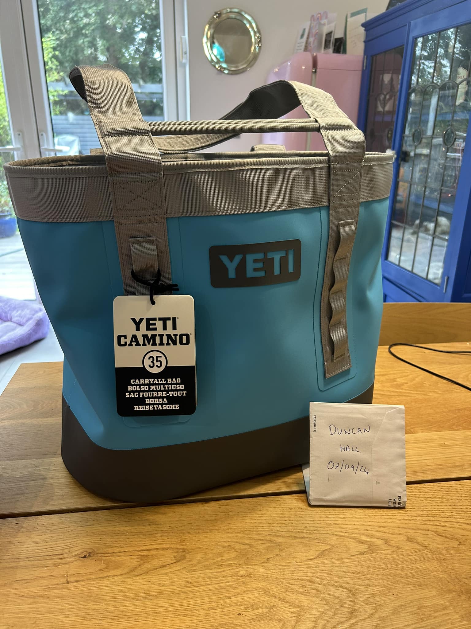 yeti camino 35 9 gal. carrying bag reef blue Carryall 35 Kismet Outfitters perfectly tough YETI Camino Carryall 35 Big