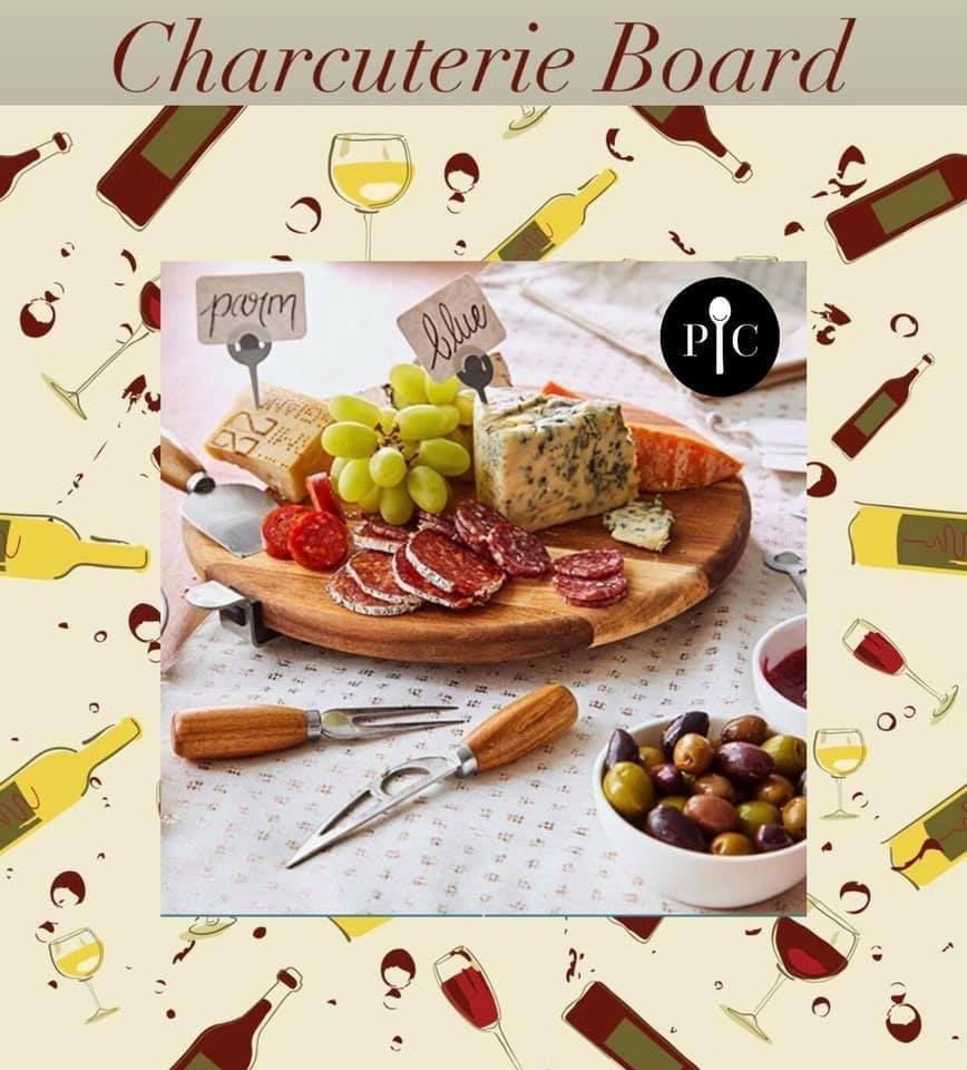 Wanda June Home 19.21-inch Bamboo Charcuterie Board with Metal Handles by Miranda Lambert
