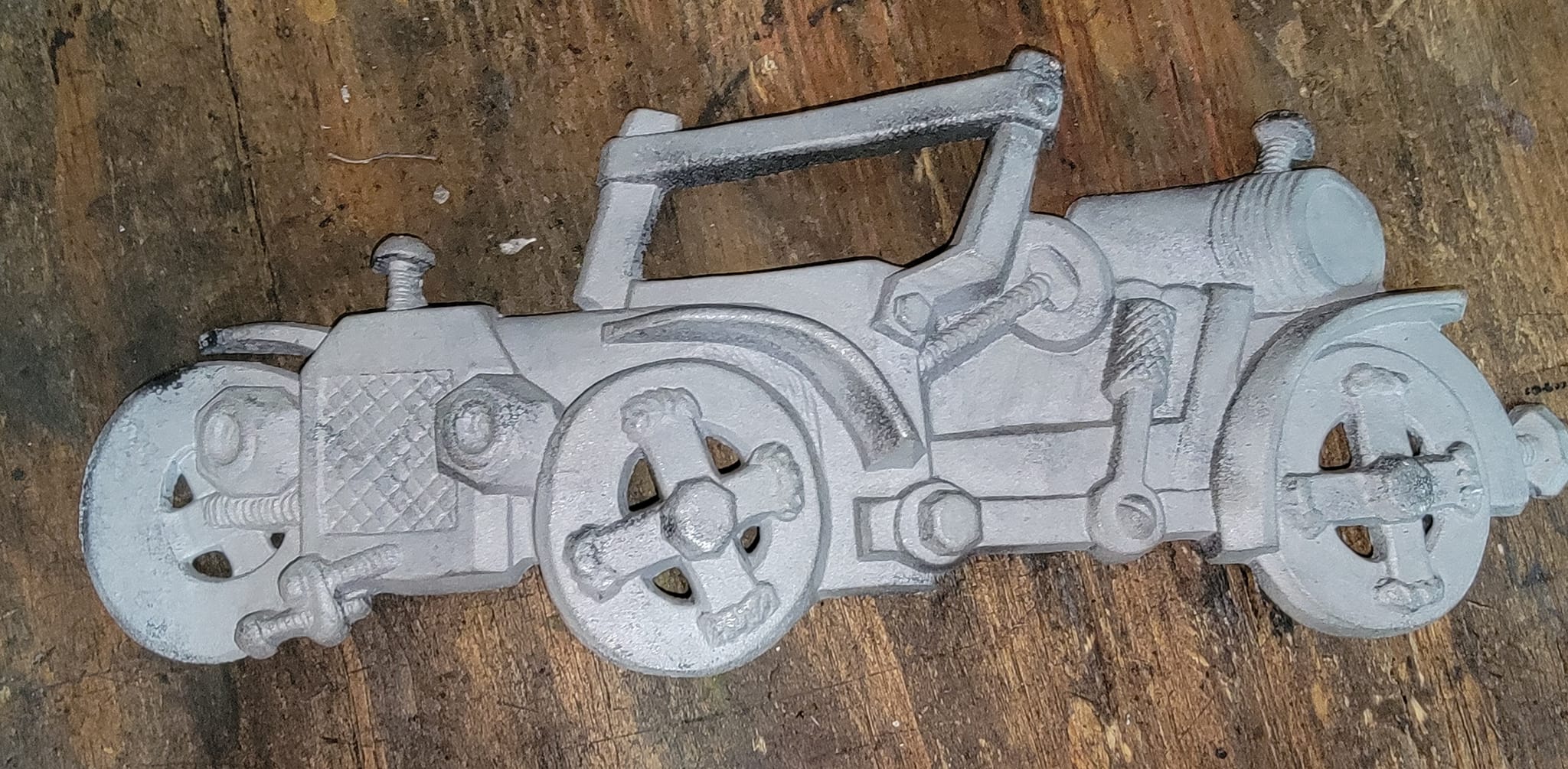 Vintage Sexton USA cast aluminum plaque found at thrift store
