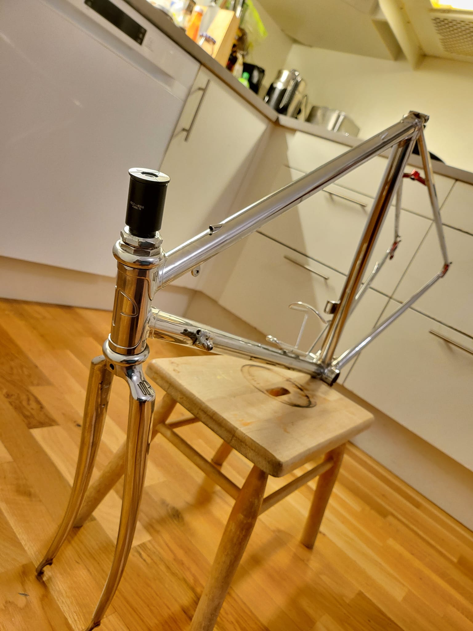 What started as a Paganini chrome frame, I envisioned an elegantly