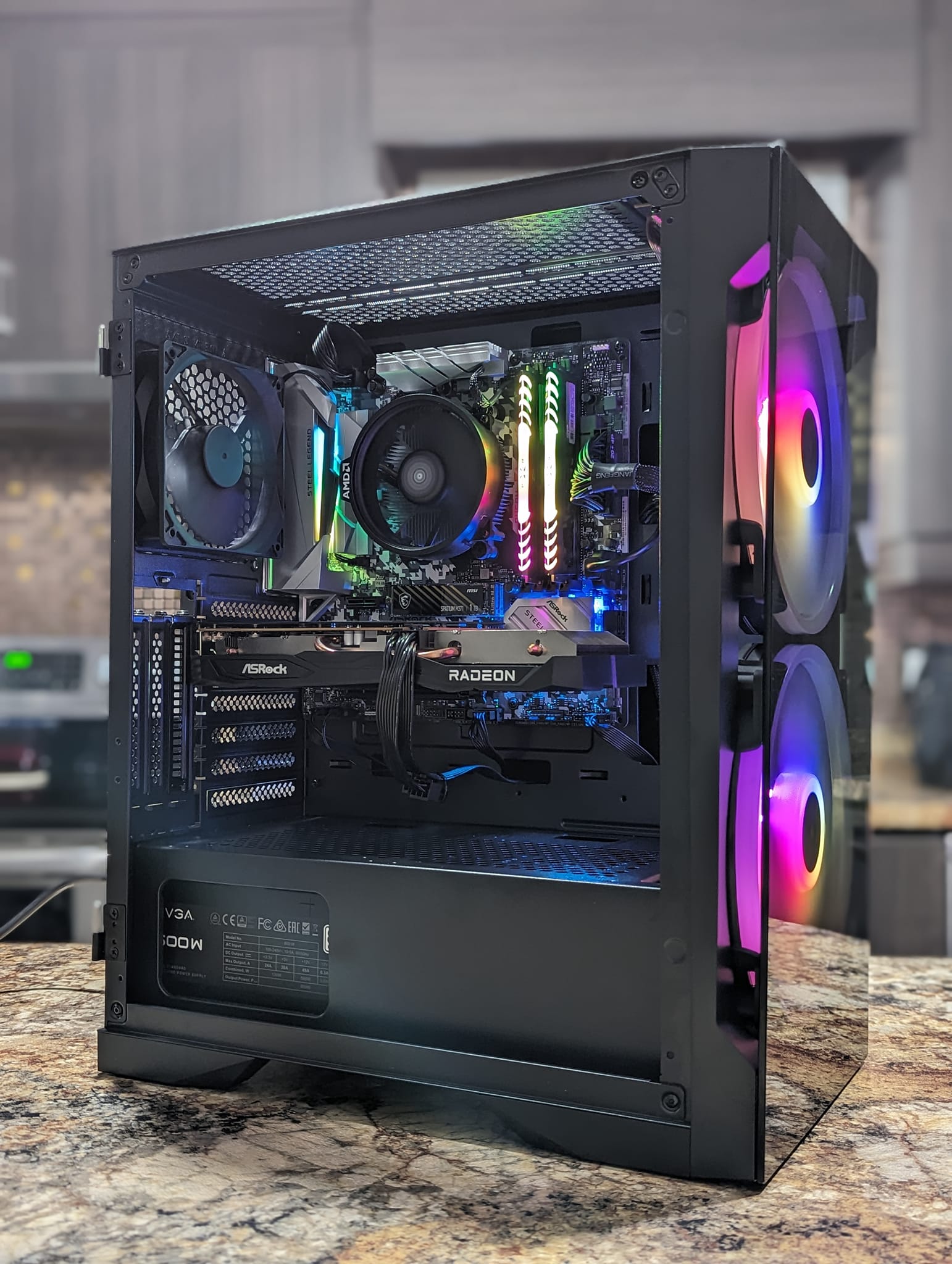 自作パソコンスターターキット箱無し RX6600 Ryzen5 5500