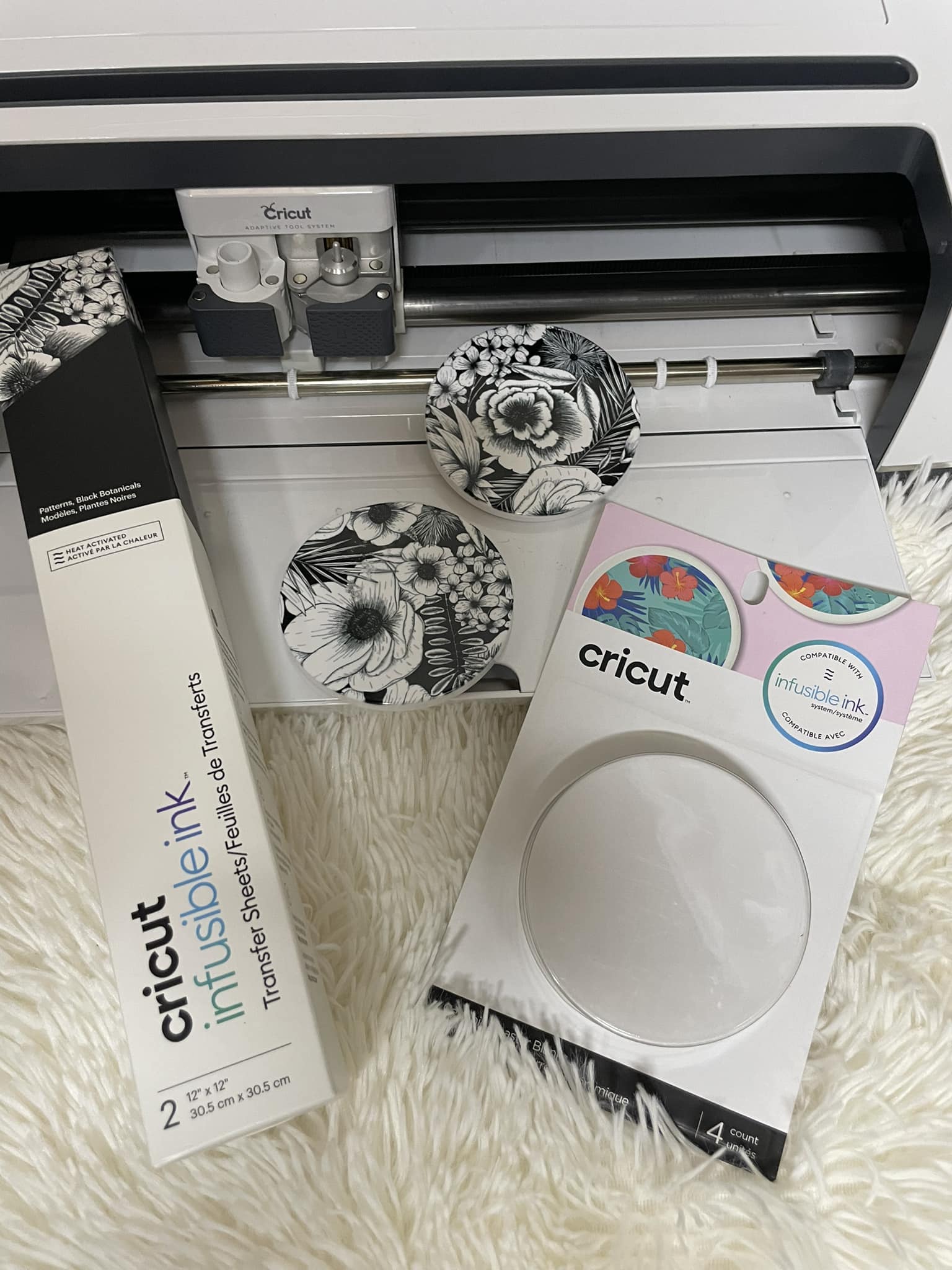 Cricut Infusible Ink Transfer Sheets Noir 30.5 X 30.5 Cm Lot De 2 - Transferts Permanents Vibrants