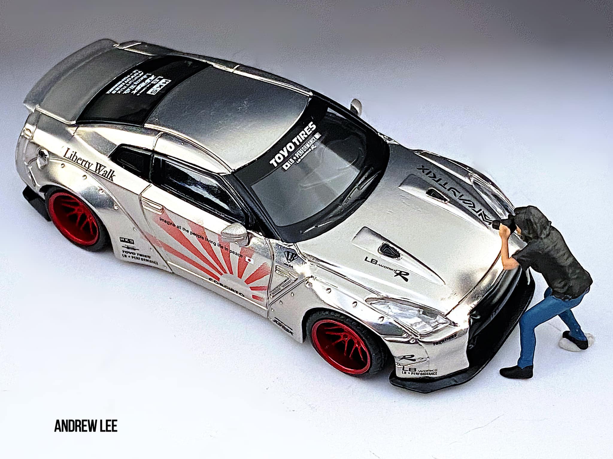 Mini GT LB-Works Nissan GTR R35 Satin Silver