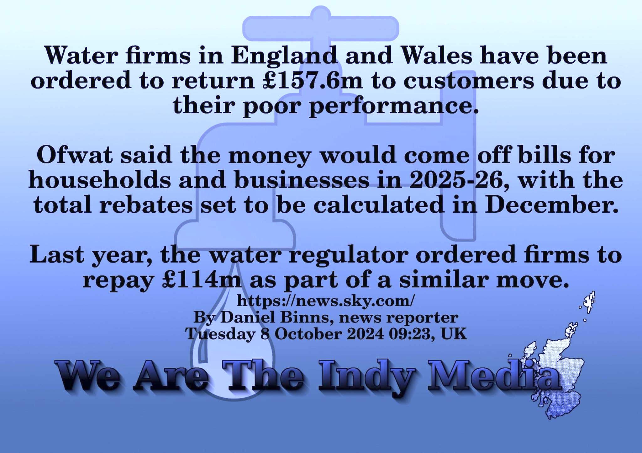Has anybody had money back from welsh water