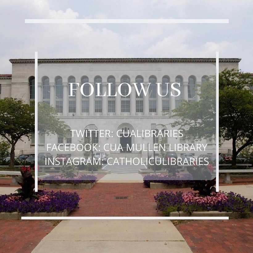 Happy Friday! Are you following us on... - CUA Mullen Library