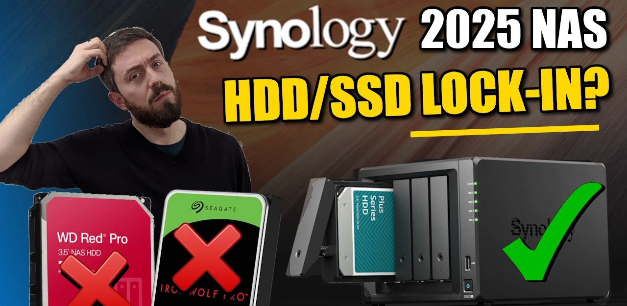 Synology 2025 NAS requires genuine Synology HDD