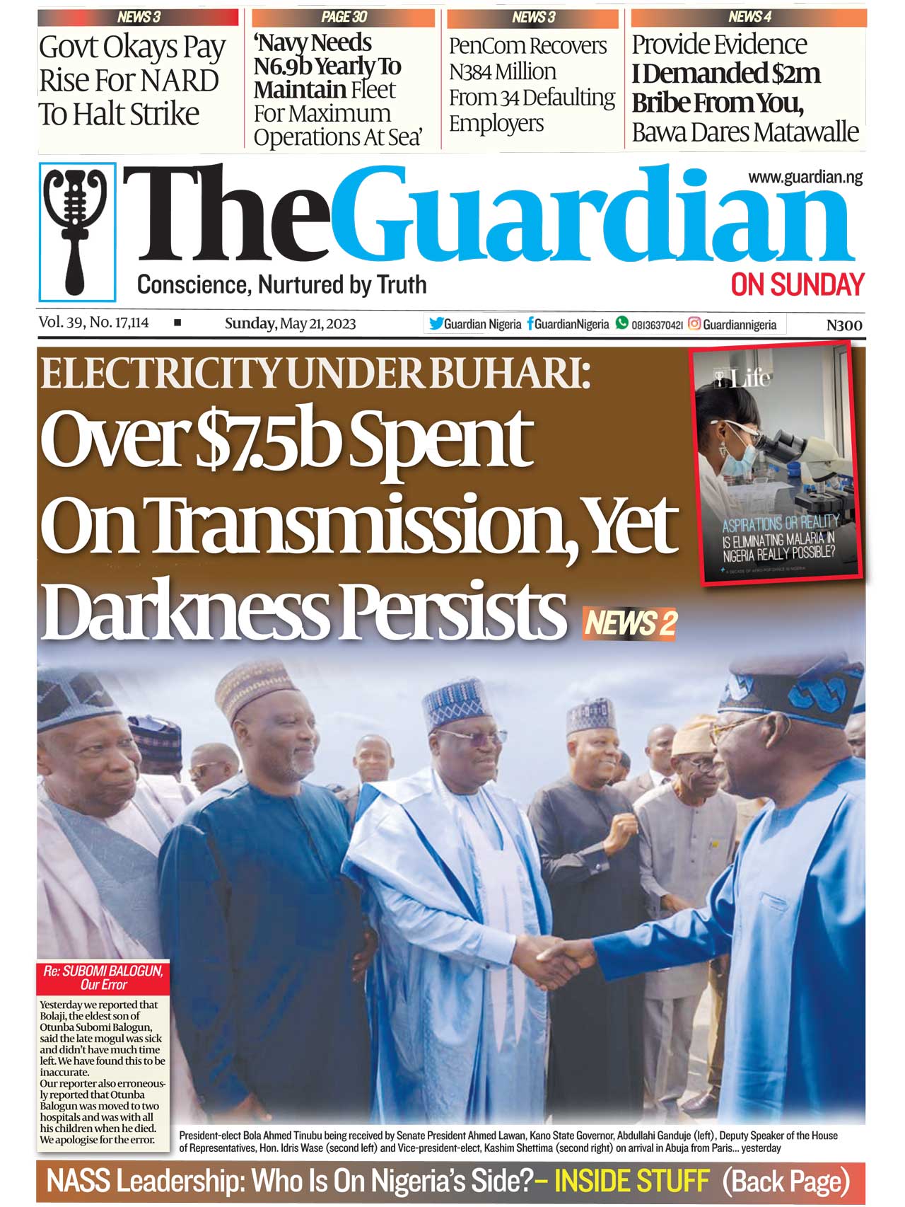 Guardian Nigeria - These are the headlines in today’s edition of The ...