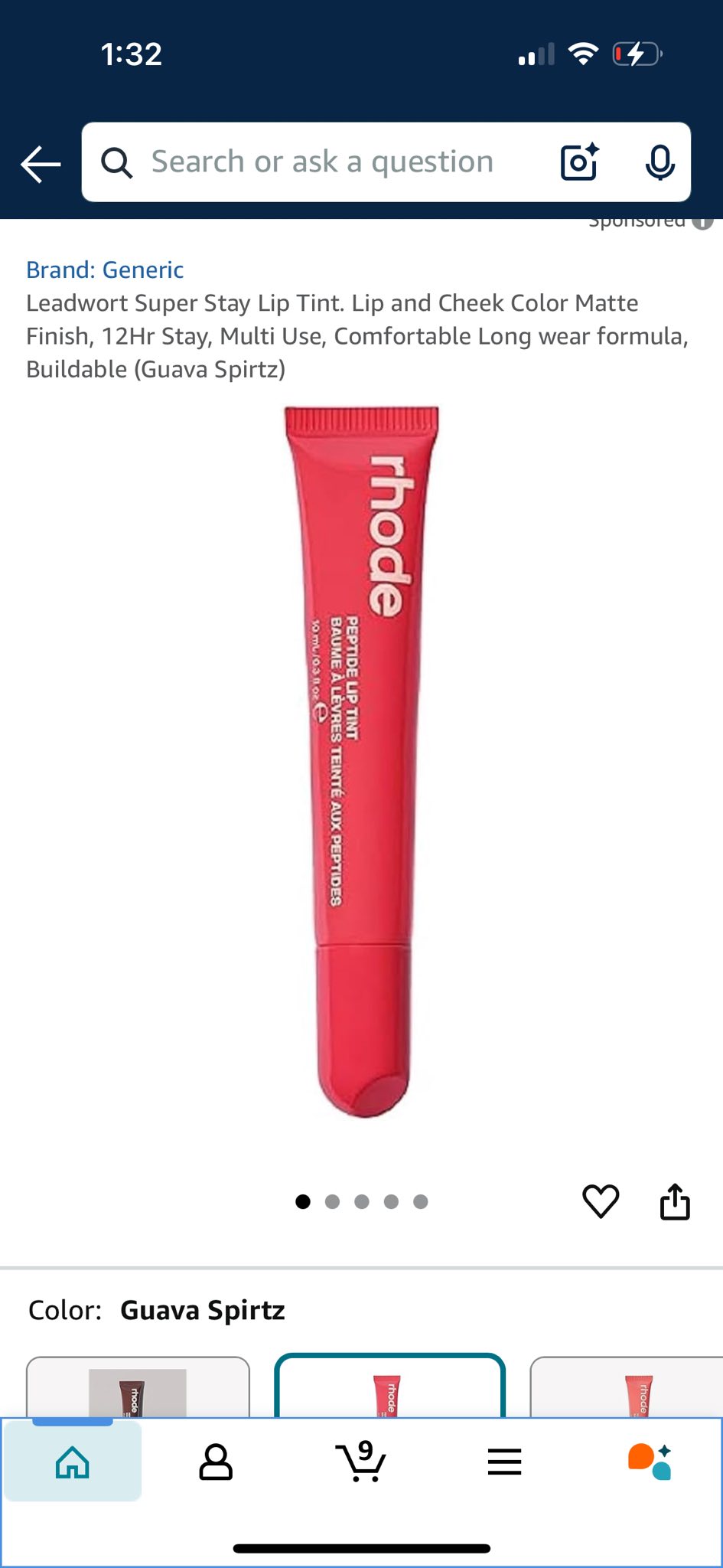 Rhode lip tint flavors available