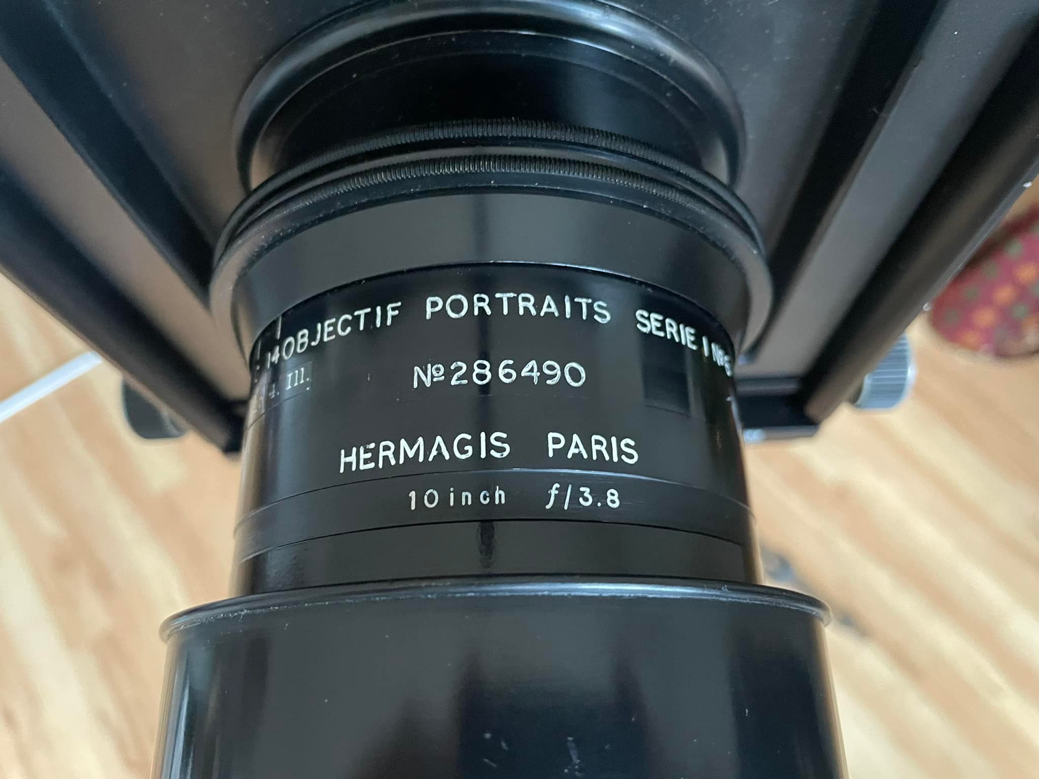 Hermagis extra rapid portrait No. 2 320mm F3 on modified lensboard
