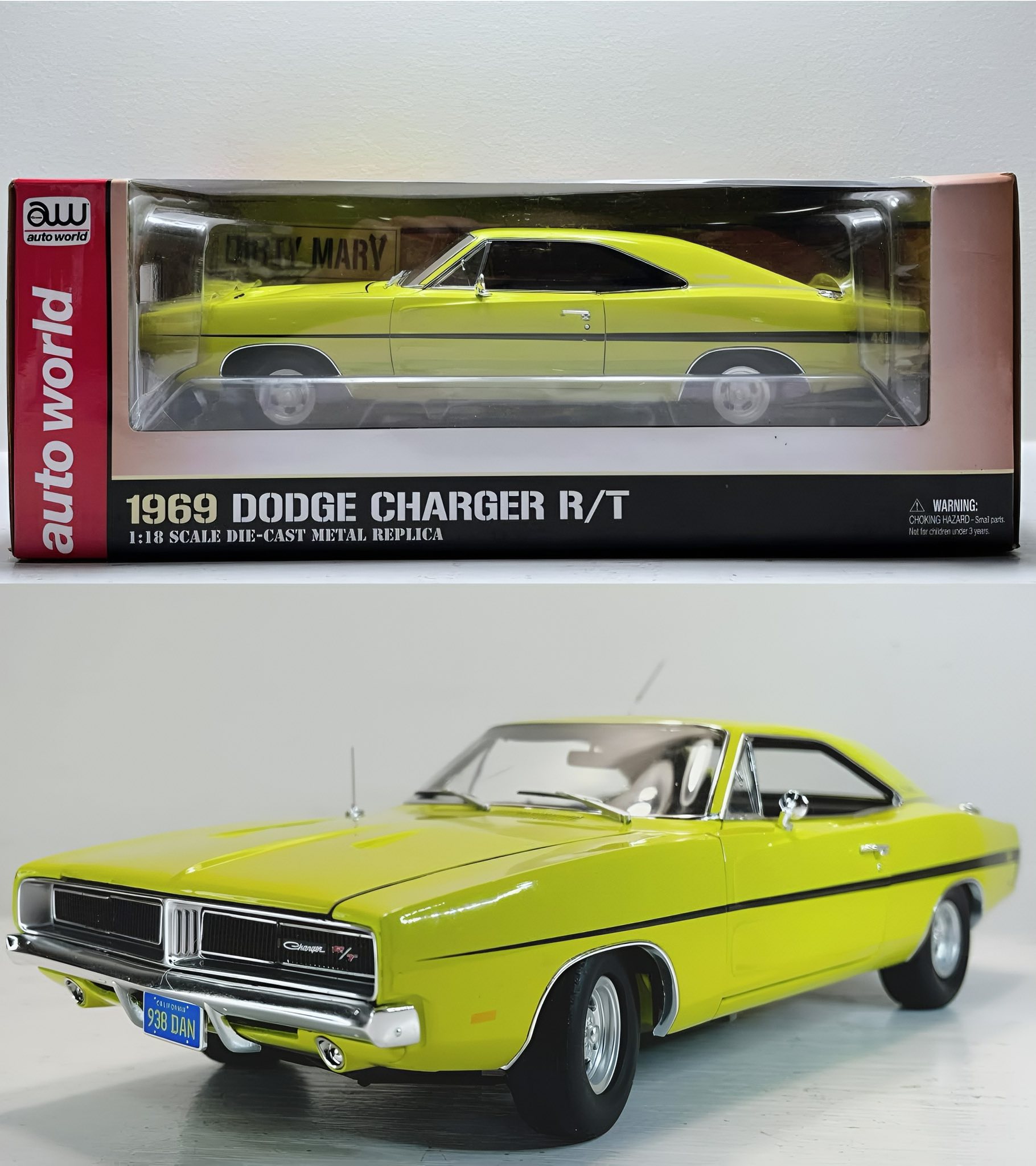 1969 Dodge Charger RT 1/18 scale diecast model review