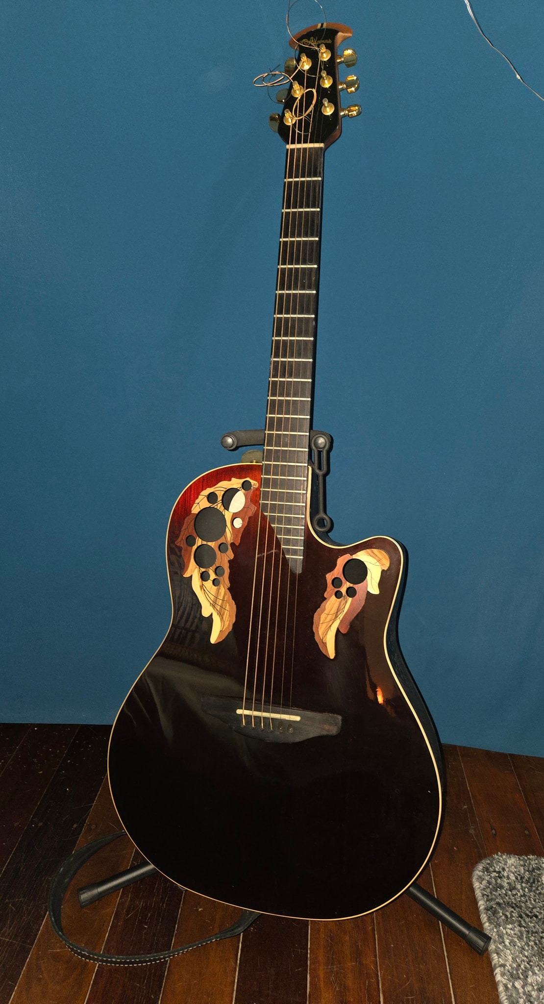 What is the current worth of an Adamas Ovation 1597 guitar?