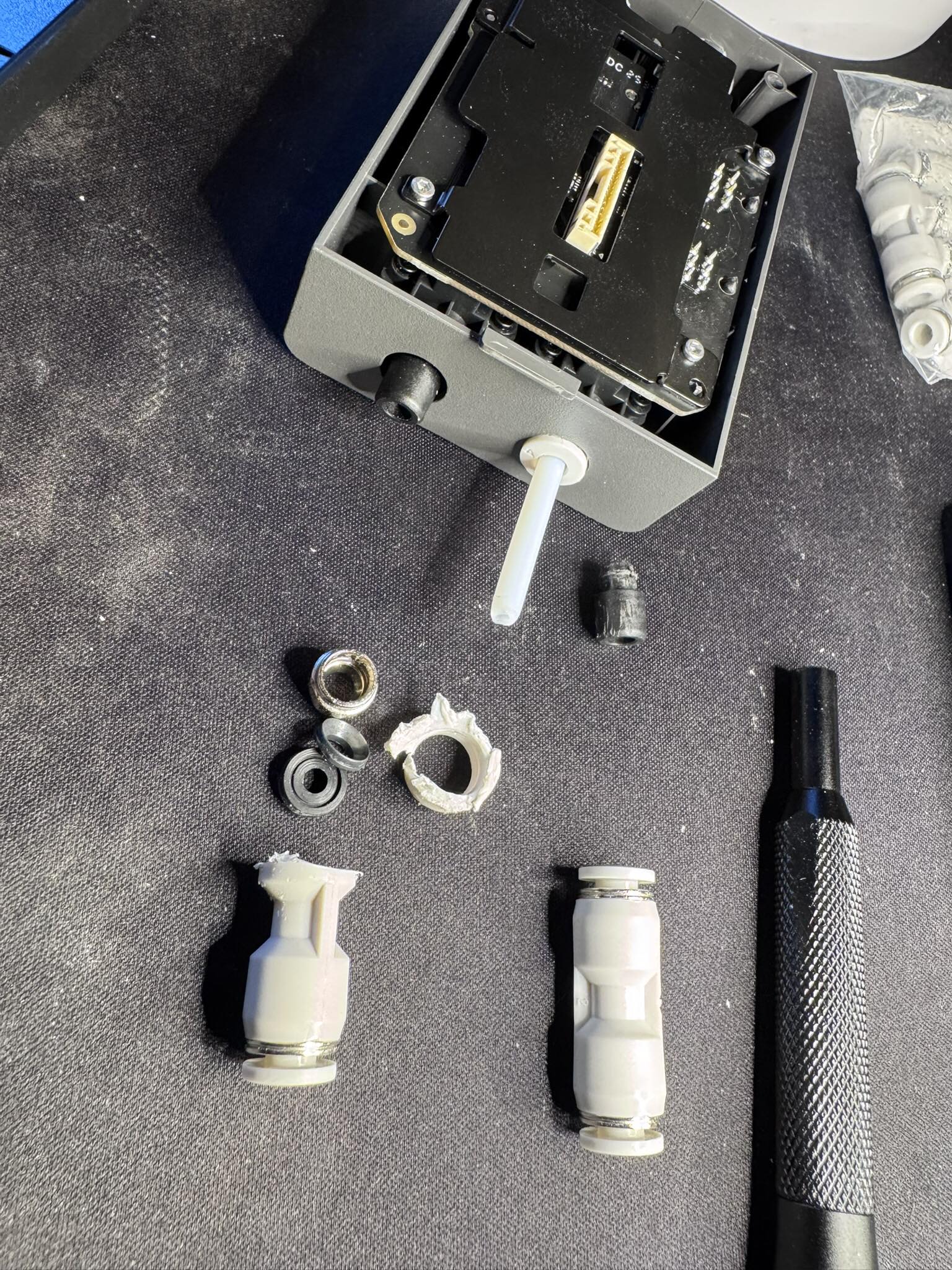 DIY fix for X2D filament buffer using PTFE connector