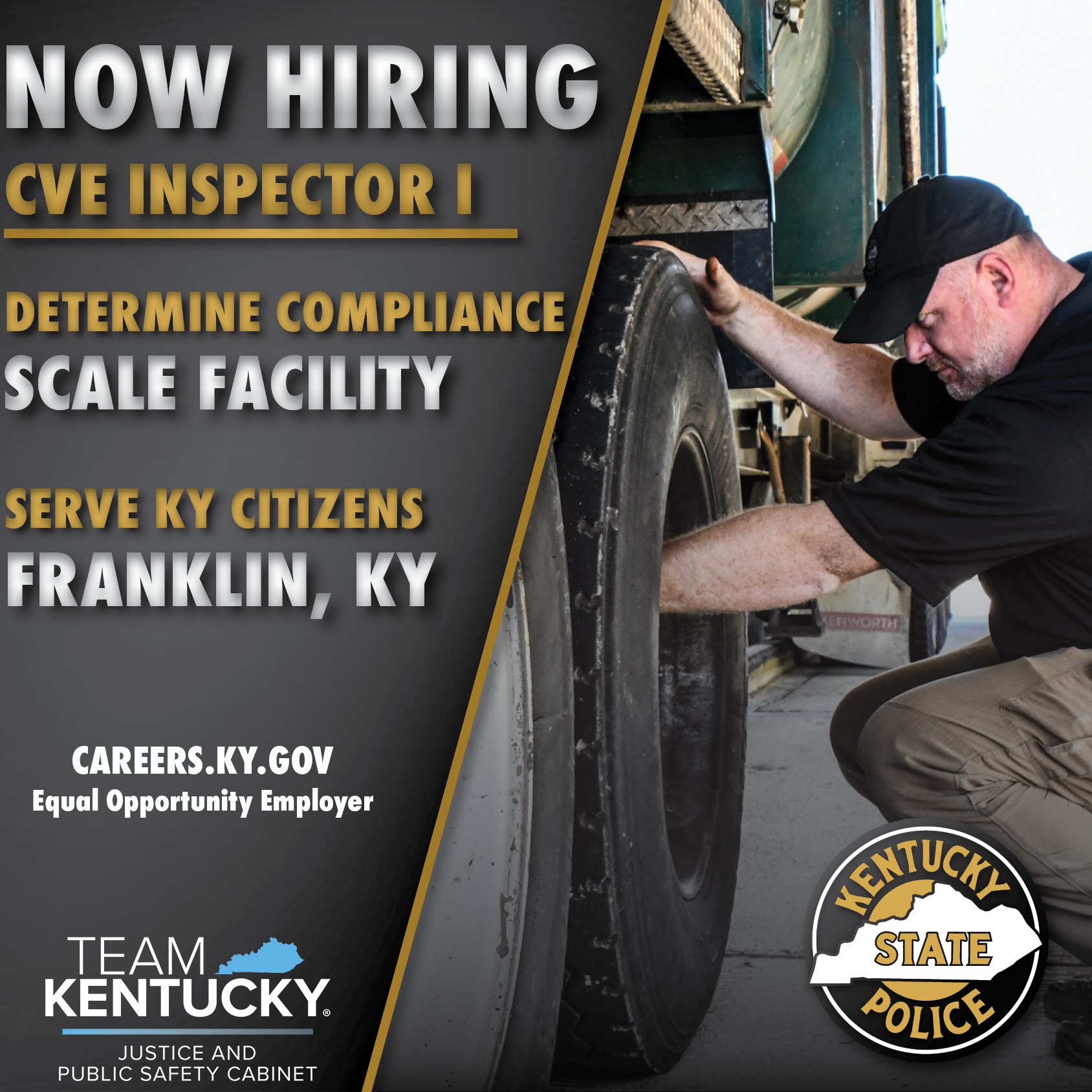 Kentucky State Police - *NOW HIRING* The primary role of a CVE ...