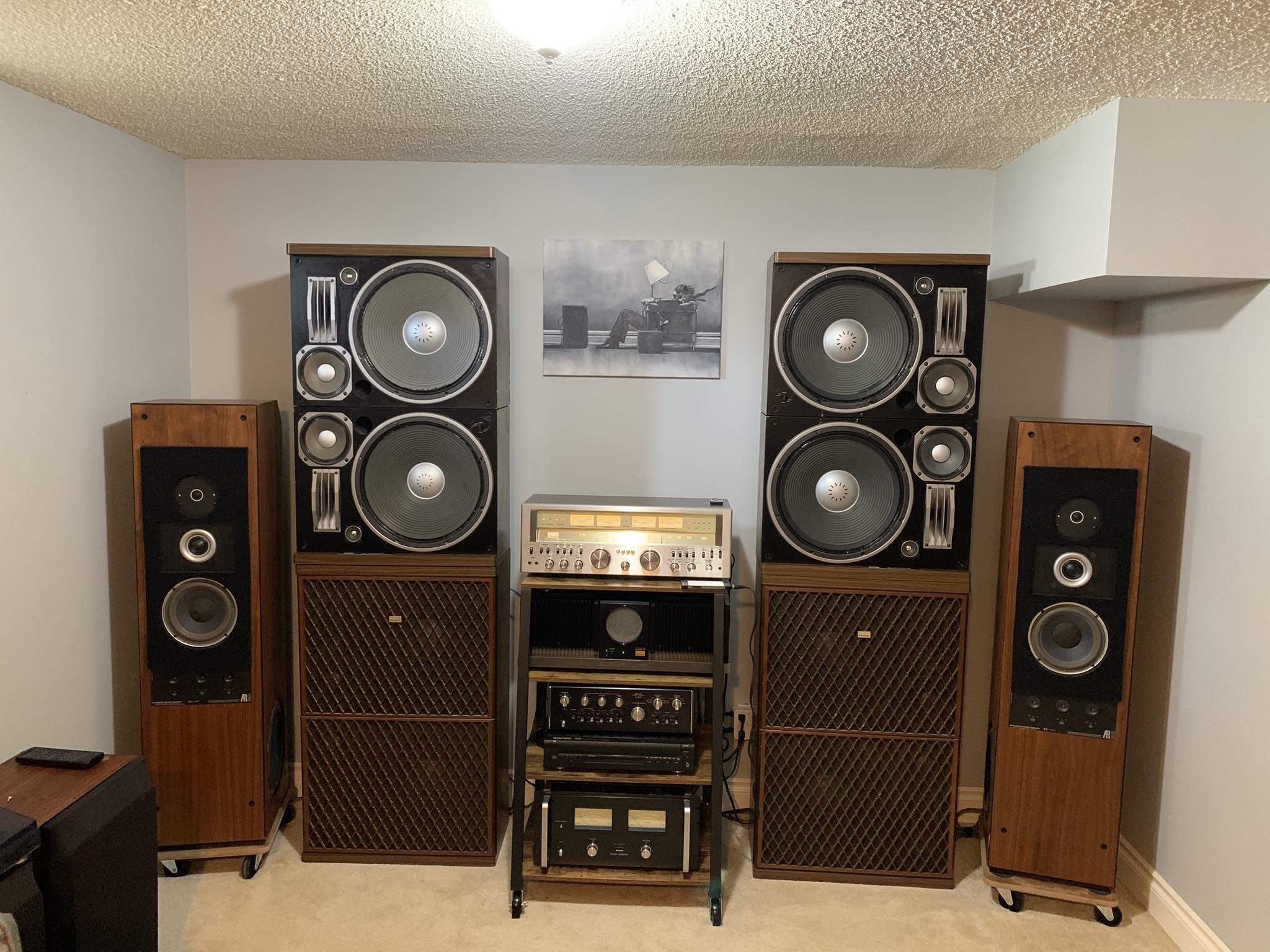 Sansui SPX-8000, these bad boys roared when driven by my Pioneer