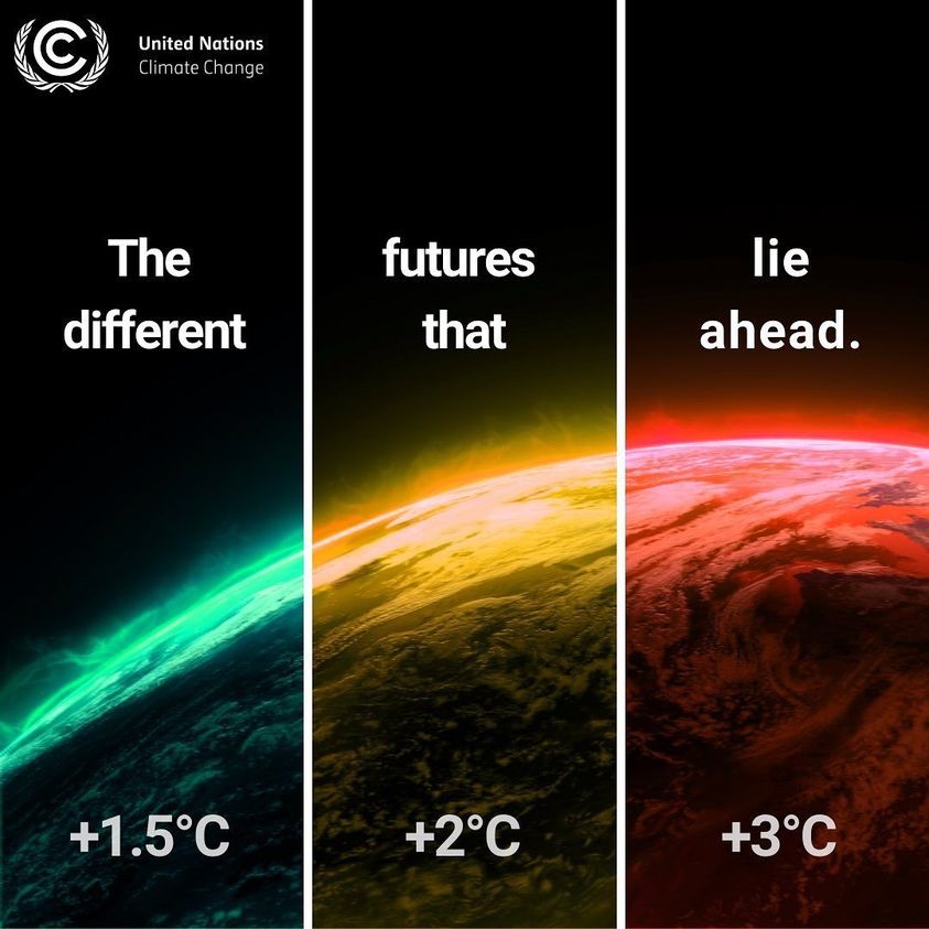 United Nations - The difference between 1.5°C, 2°C or 3°C...