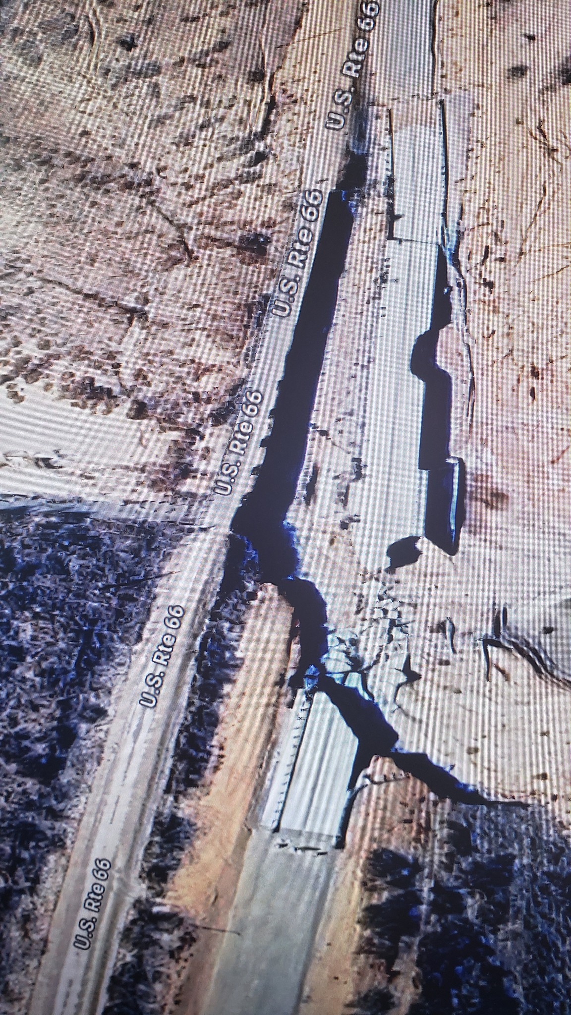 Passable sections of the old route west of Glenrio, NM?
