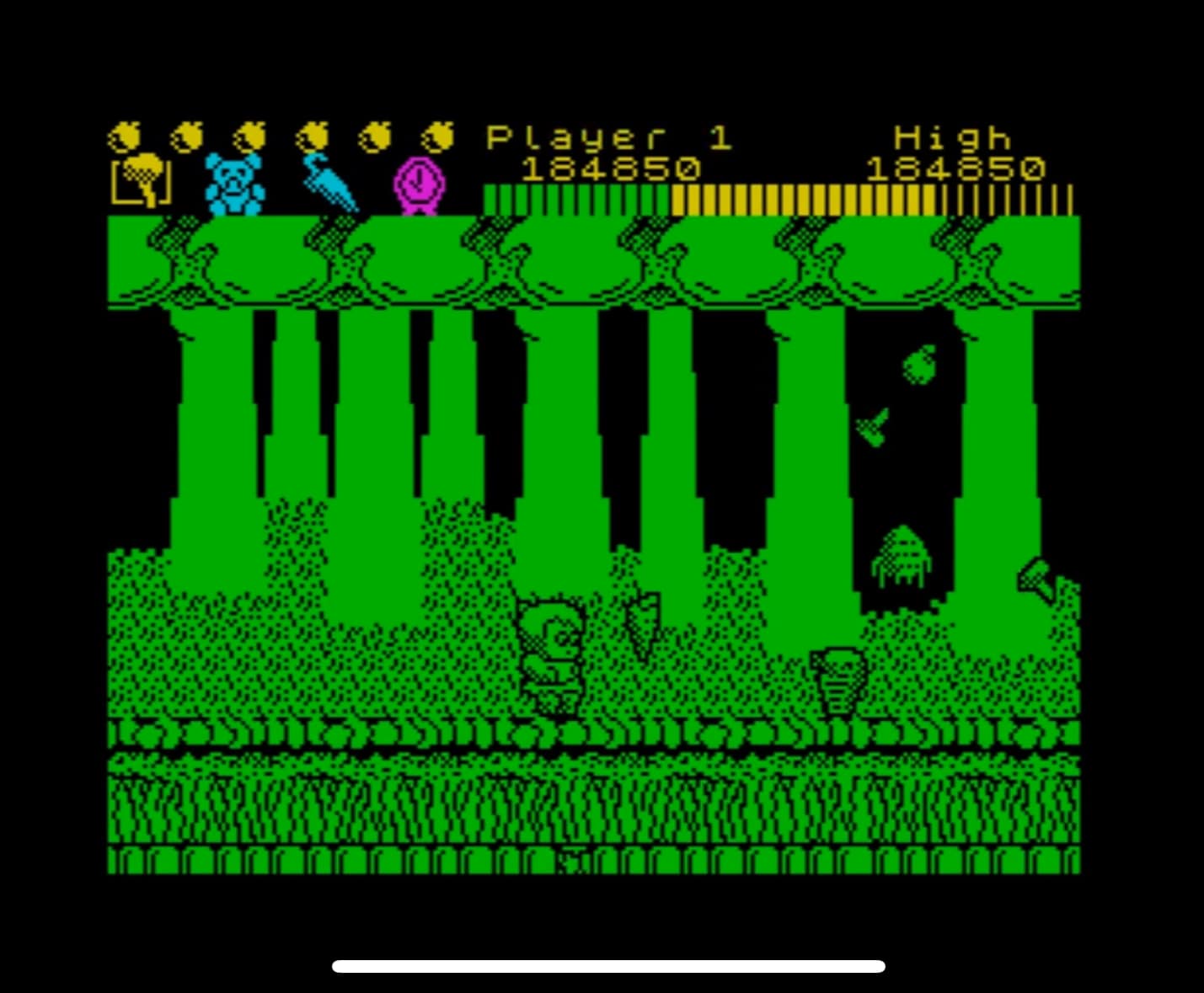 Classic Wonder Boy game on ZX Spectrum and Sega Master System