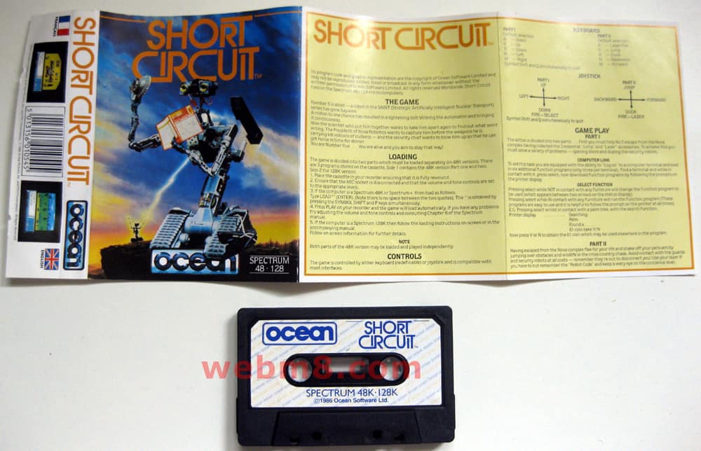 Short Circuit game for ZX Spectrum
