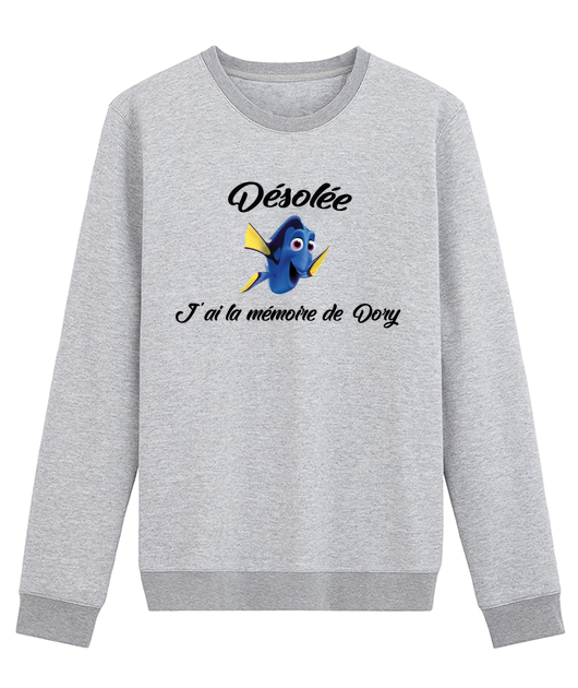 Sweat à Capuche Désolée J'ai La Mémoire De Dory - Hoodie Humoristique Ultra Confortable