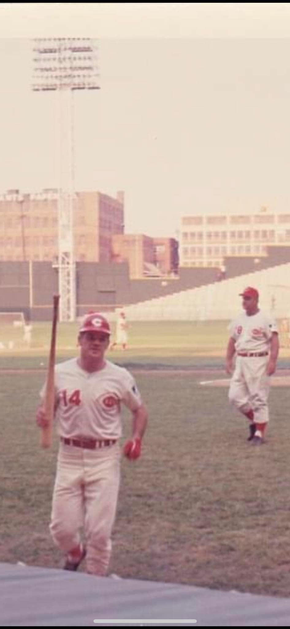 Crosley Field 1967 Cincinnati Red Pet Rose Terrace Scoreboard Siged 4x6 Picture