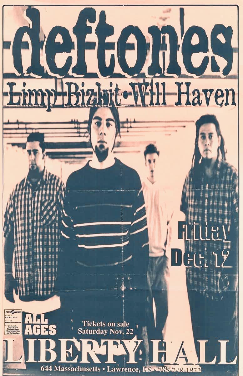 Deftones 1997 concert at The Theater in Ft. Lauderdale