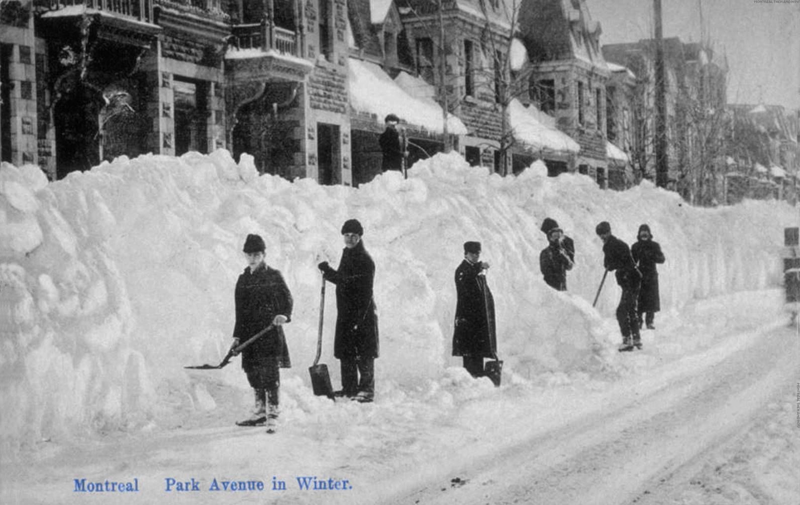 View of Montreal Then and Now | Earlier today, on Park Avenue