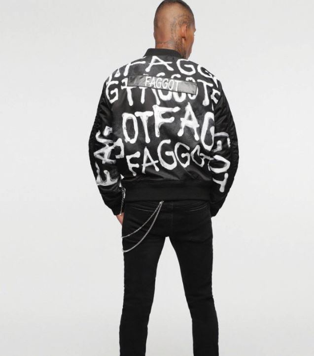 Diesel recently unveiled a jacket with the word 