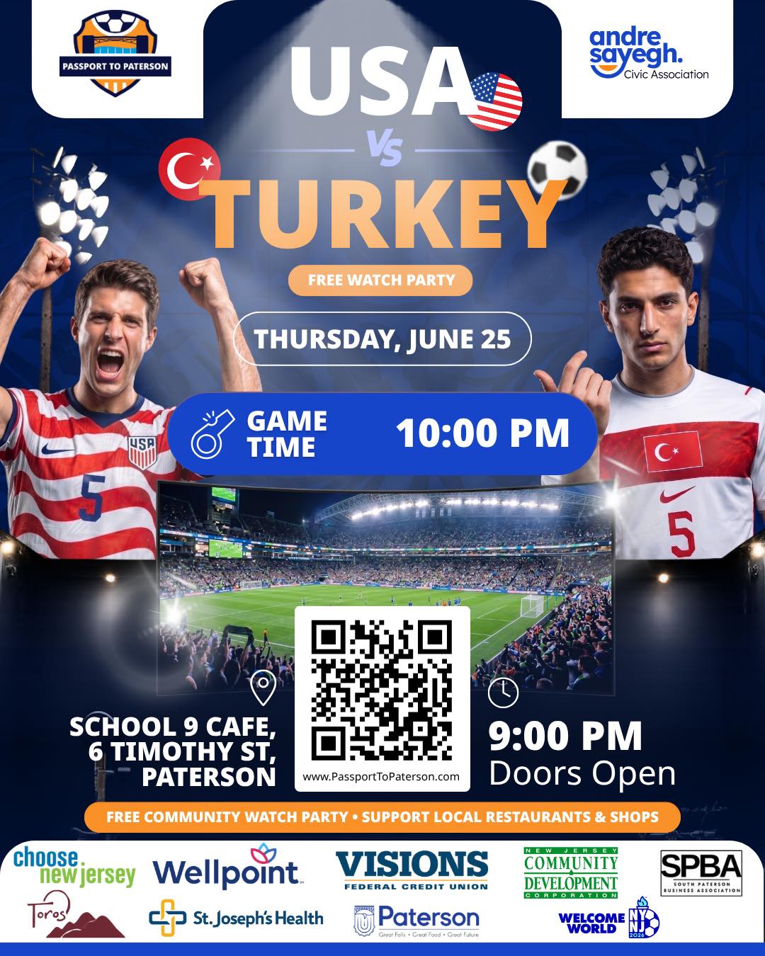 USA vs. Türkiye Join us for a FREE World Cup Watch Party on ...