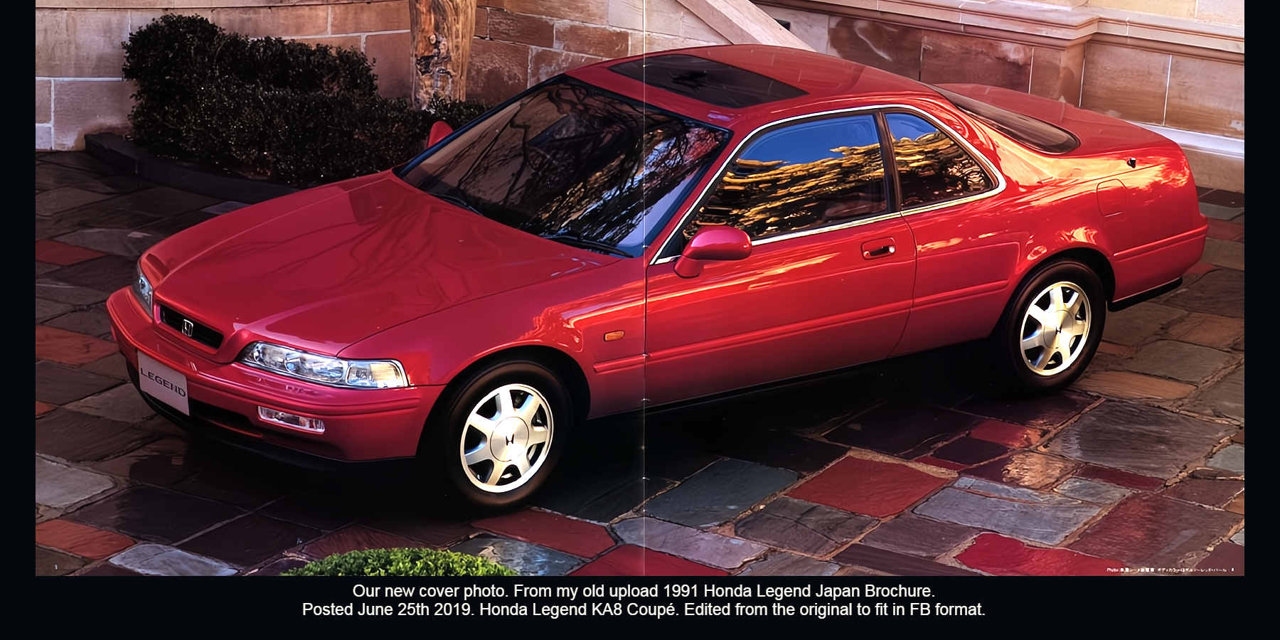 1991 Honda Legend Japan brochure cover photo