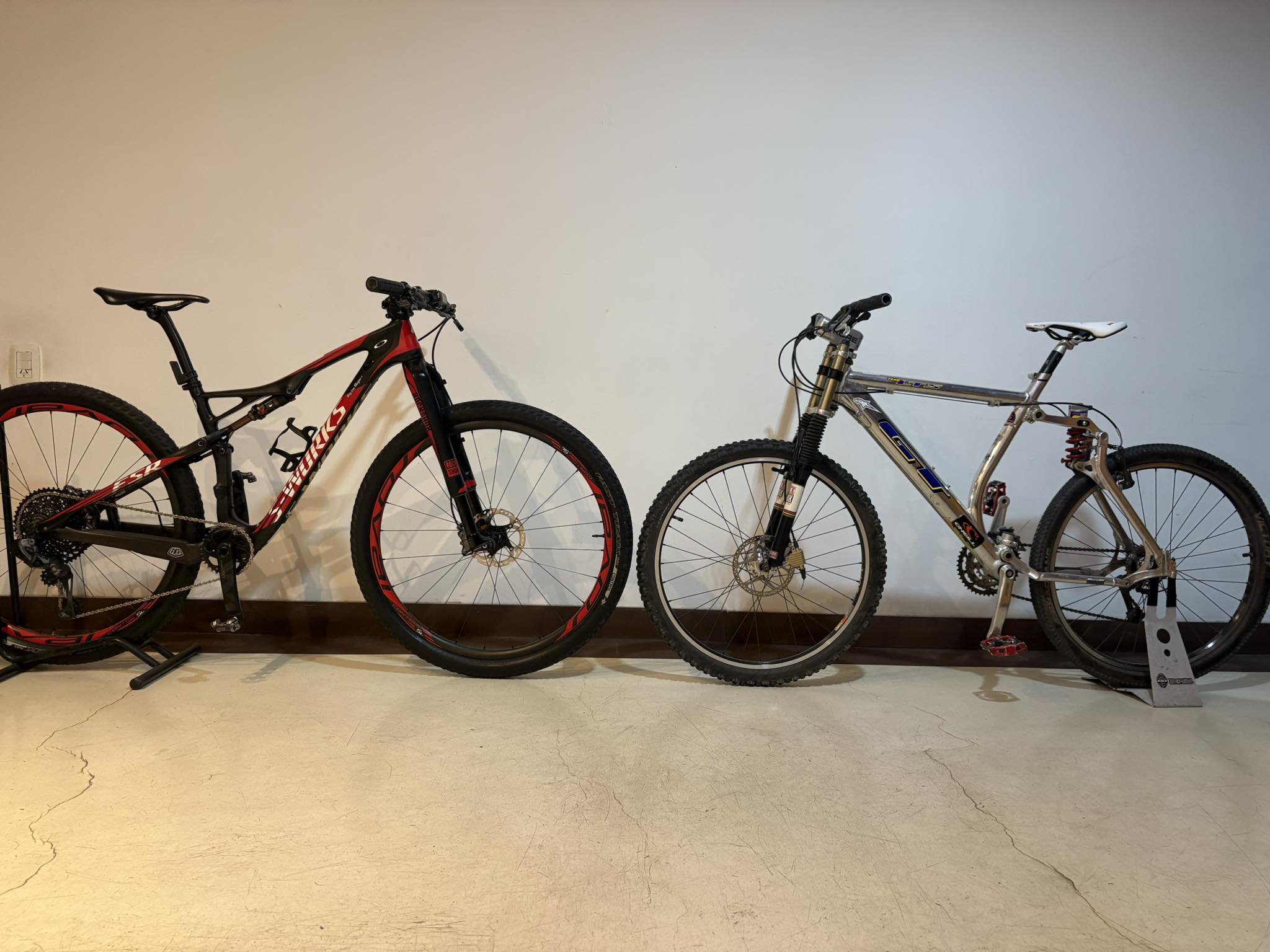20th century GT LTS and 21st century Specialized SWorks Epic
