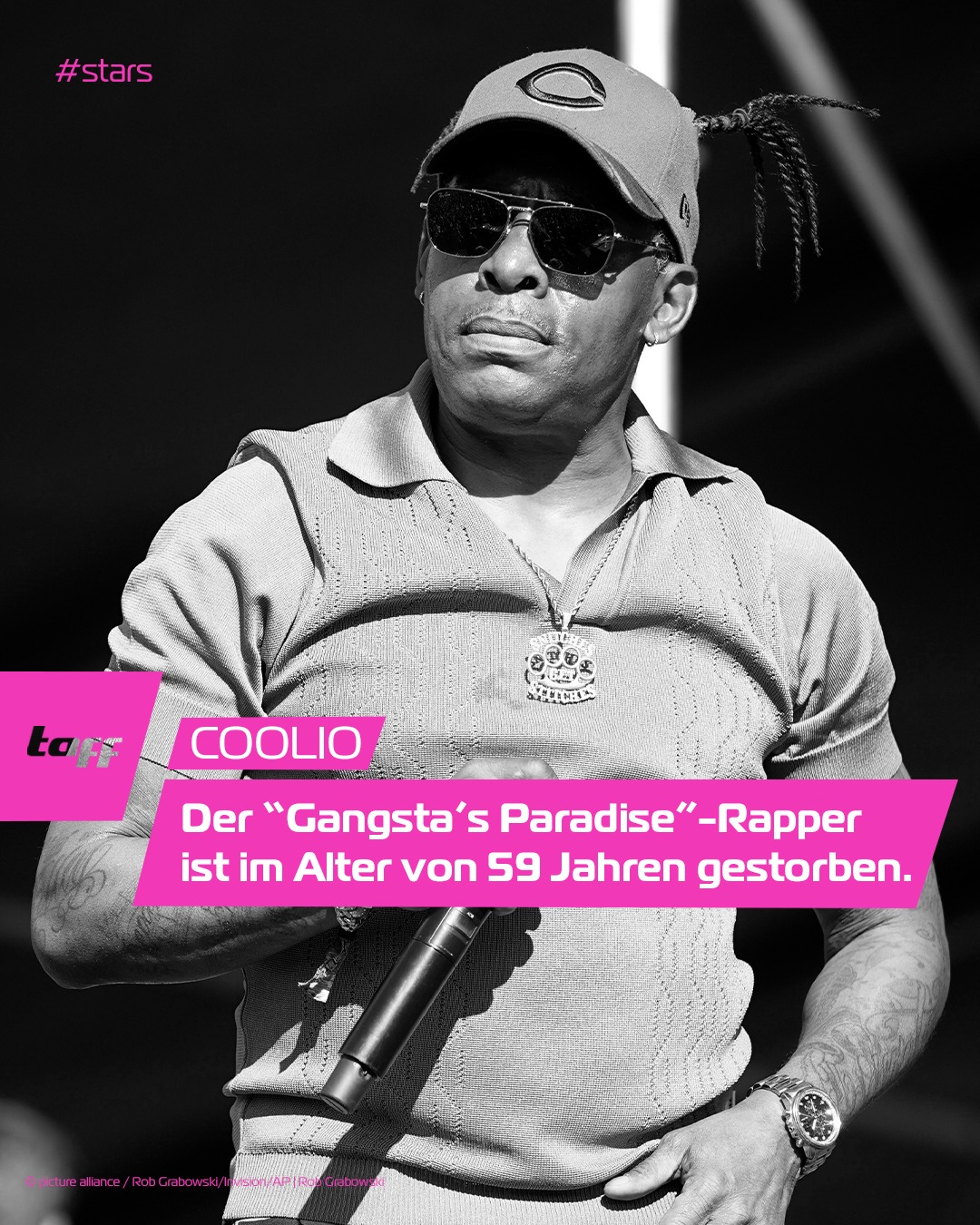 taff - US-Rapper Coolio ist am Mittwoch im Alter von 59...