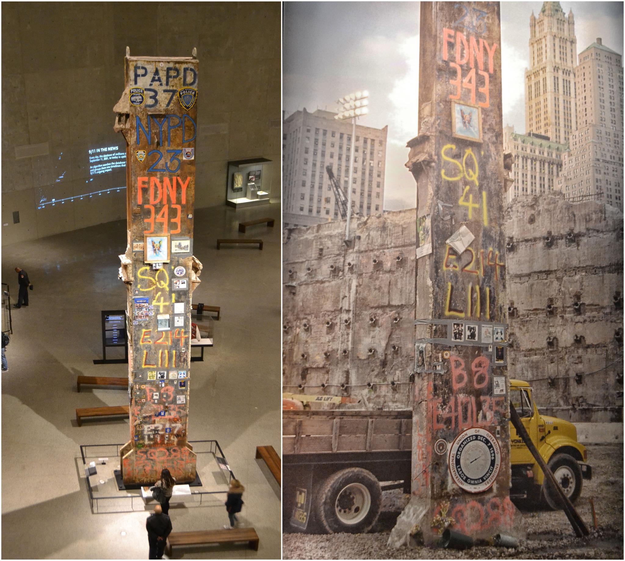 Photo at national 9/11 museum