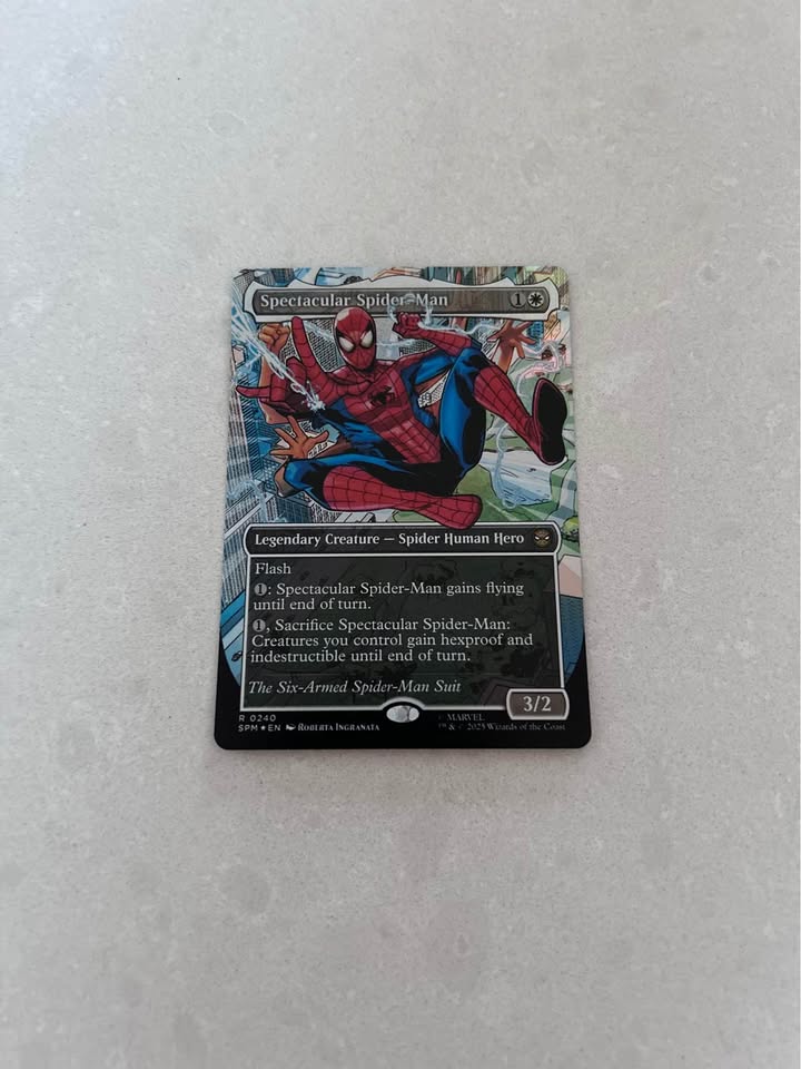 What are offers for textured foil Spider-Man?