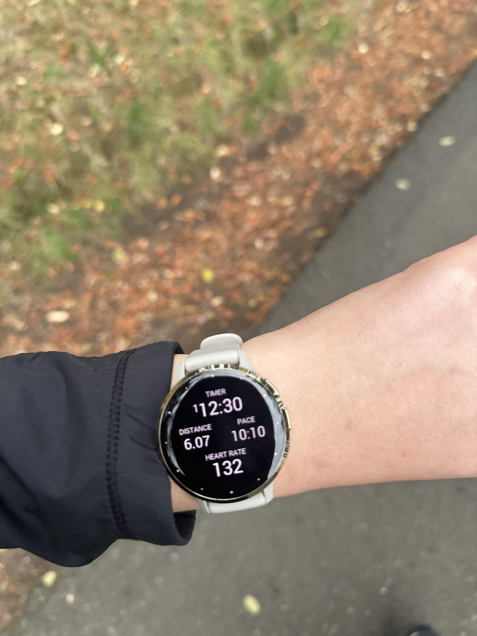 How to return to main screen during walk exercise?